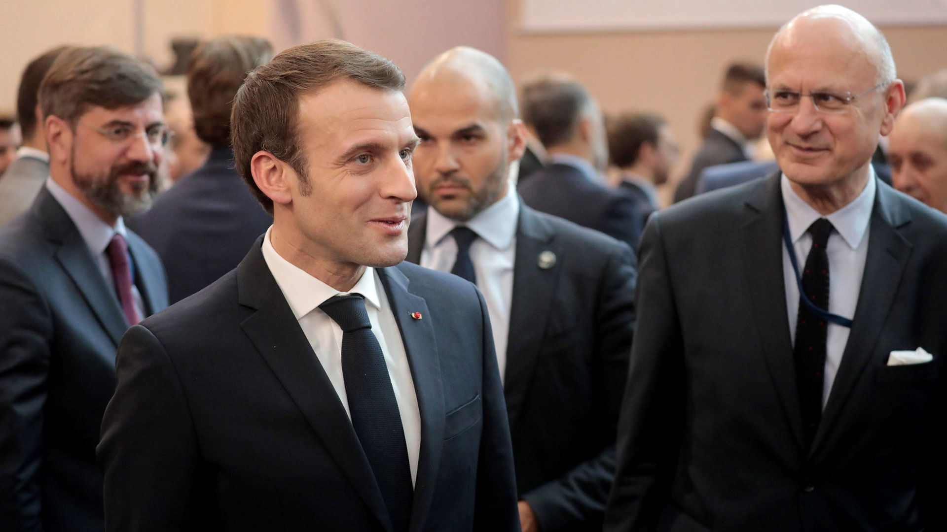 Emmanuel Macron participó del foro que reunió a 30 agencias de inteligencia europeas (Reuters)