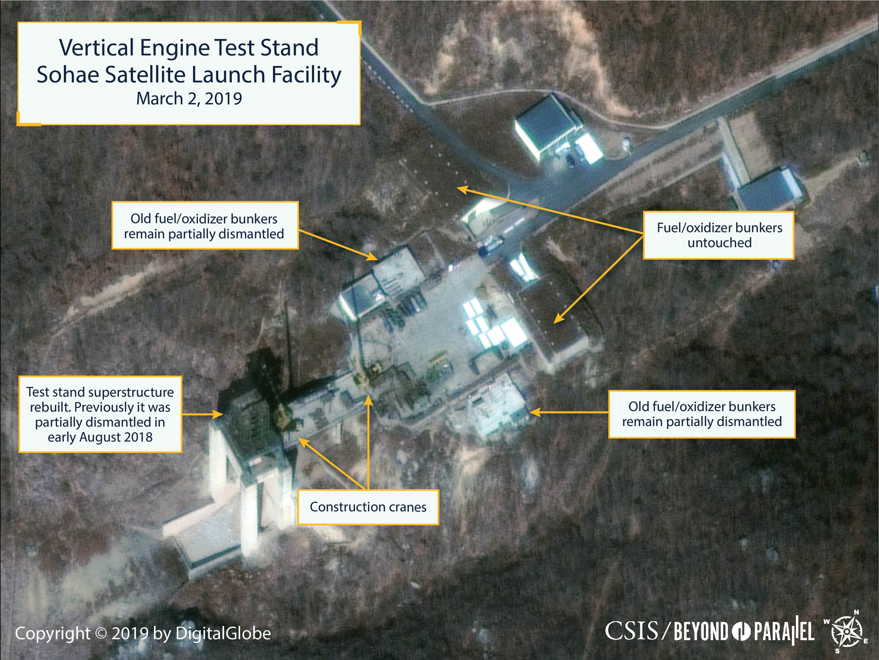 (CSIS/Beyond Parallel/DigitalGlobe 2019 via REUTERS)
