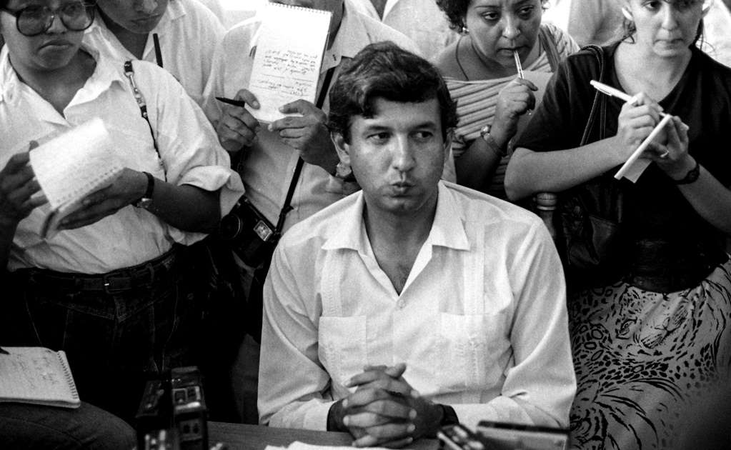 López Obrador en los años 80, cuando era dirigente del PRI (Foto: Especial)