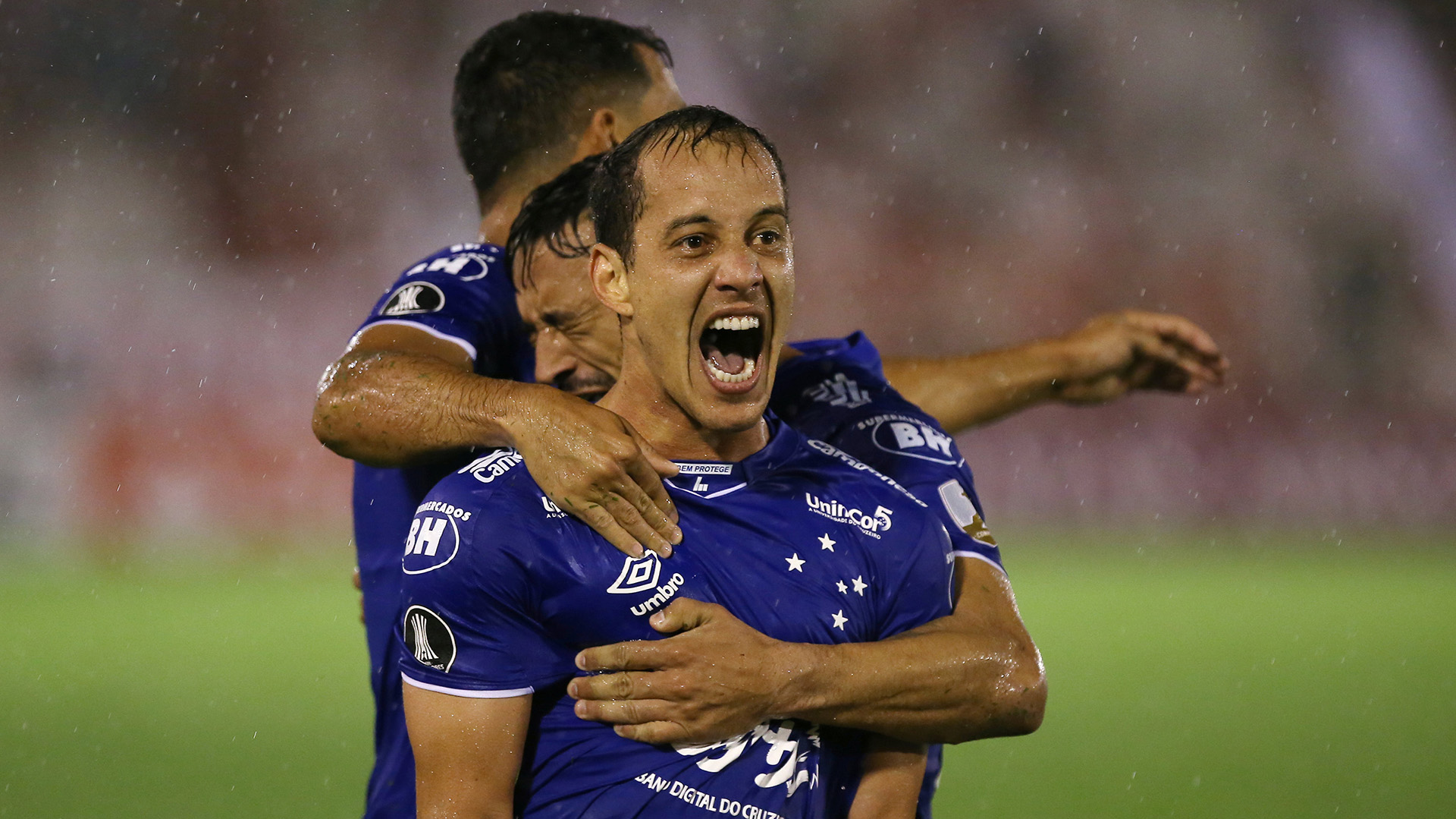 Soccer – Copa Libertadores – Group Stage – Group B – Huracan v Cruzeiro – Tomas Adolfo Duco Stadium, Buenos Aires, Argentina – March 7, 2019 Cruzeiro’s Rodriguinho celebrates scoring their first goal REUTERS/Agustin Marcarian