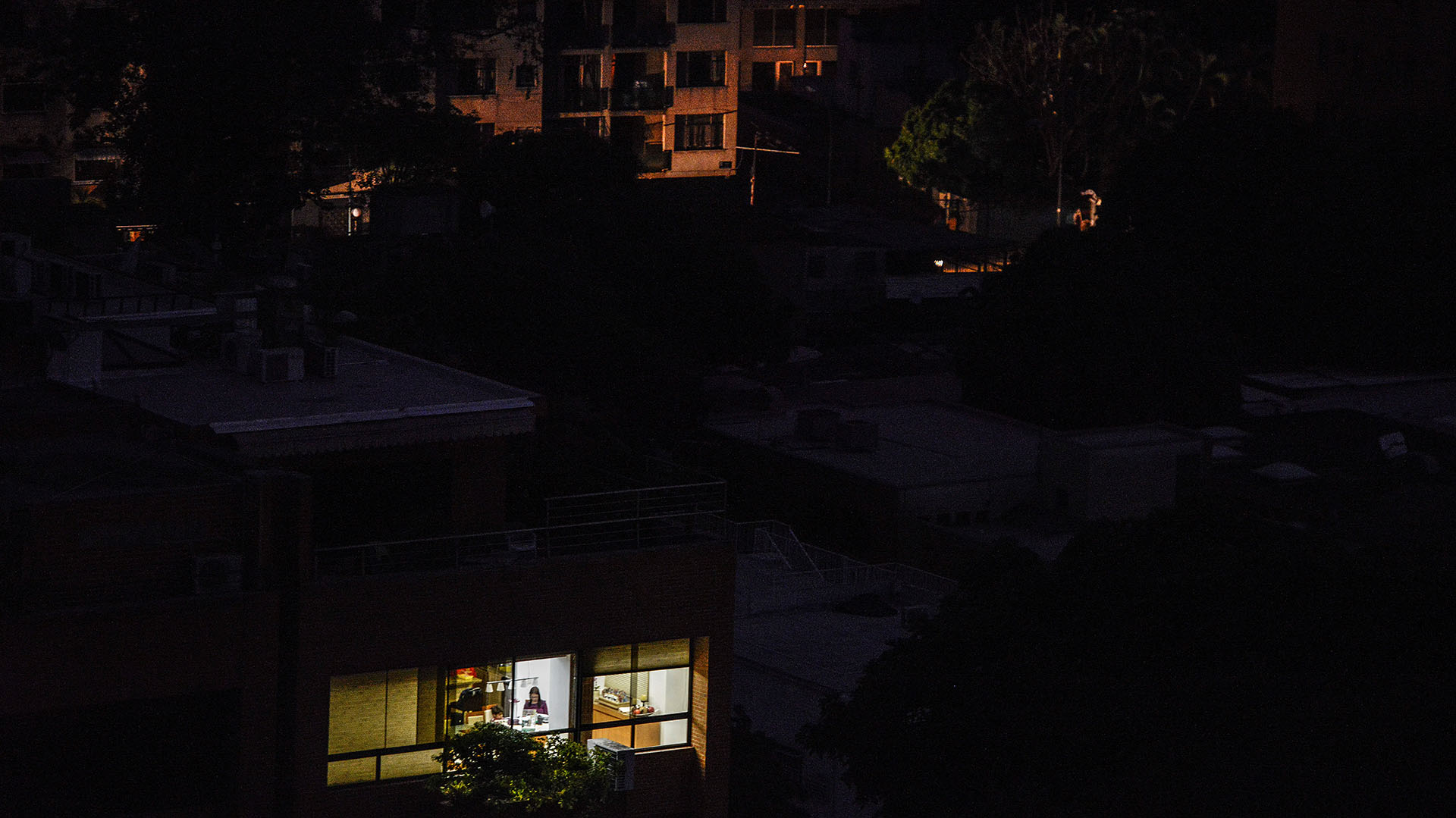 Así quedó el barrio de Chacao en Caracas.