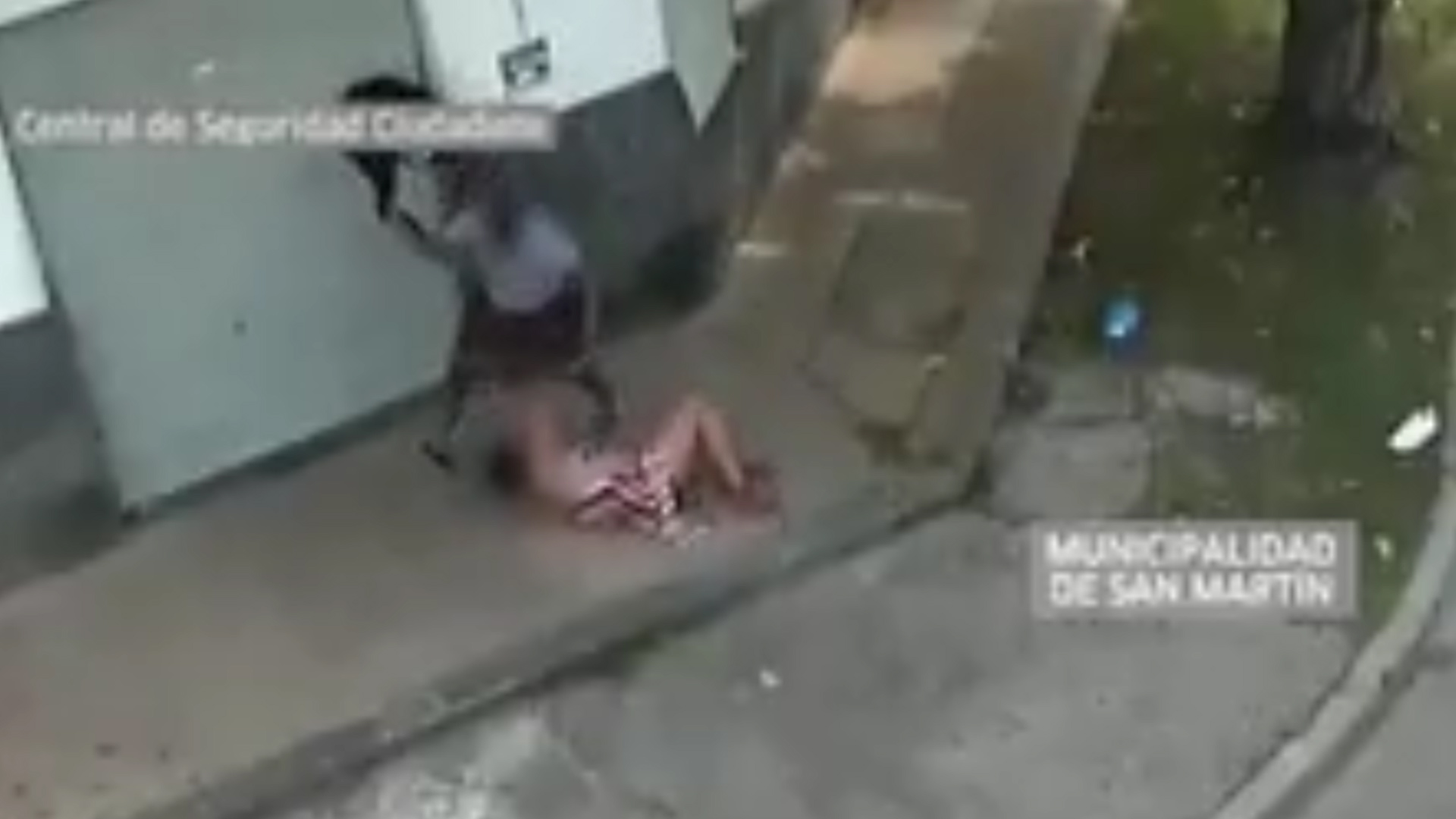Las imágenes fueron captadas por la Central de Seguridad Ciudadana de San Martín