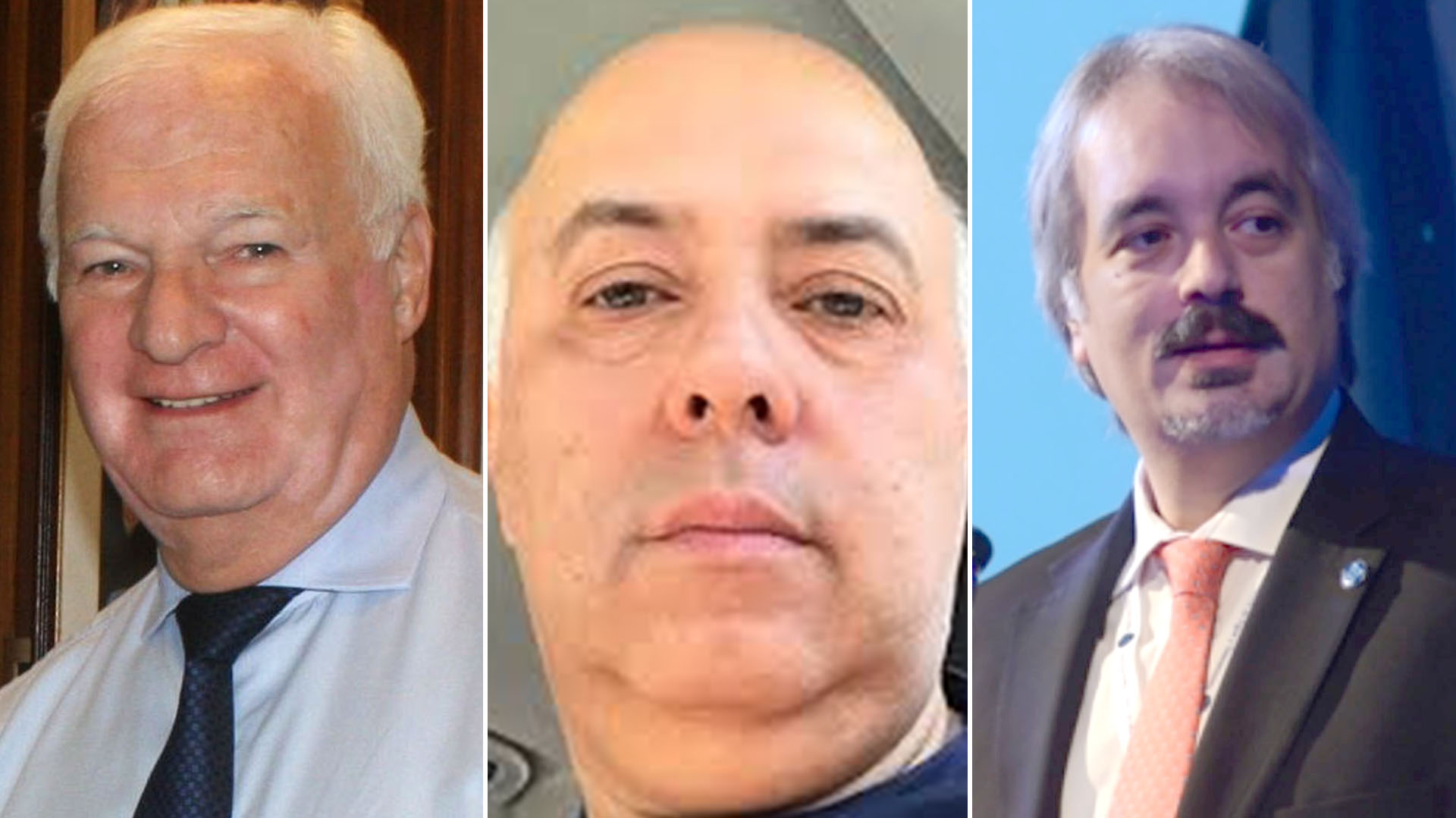 Nelson Periotti, Sandro Fergola y Germán Nivello, tres de los cuatro detenidos