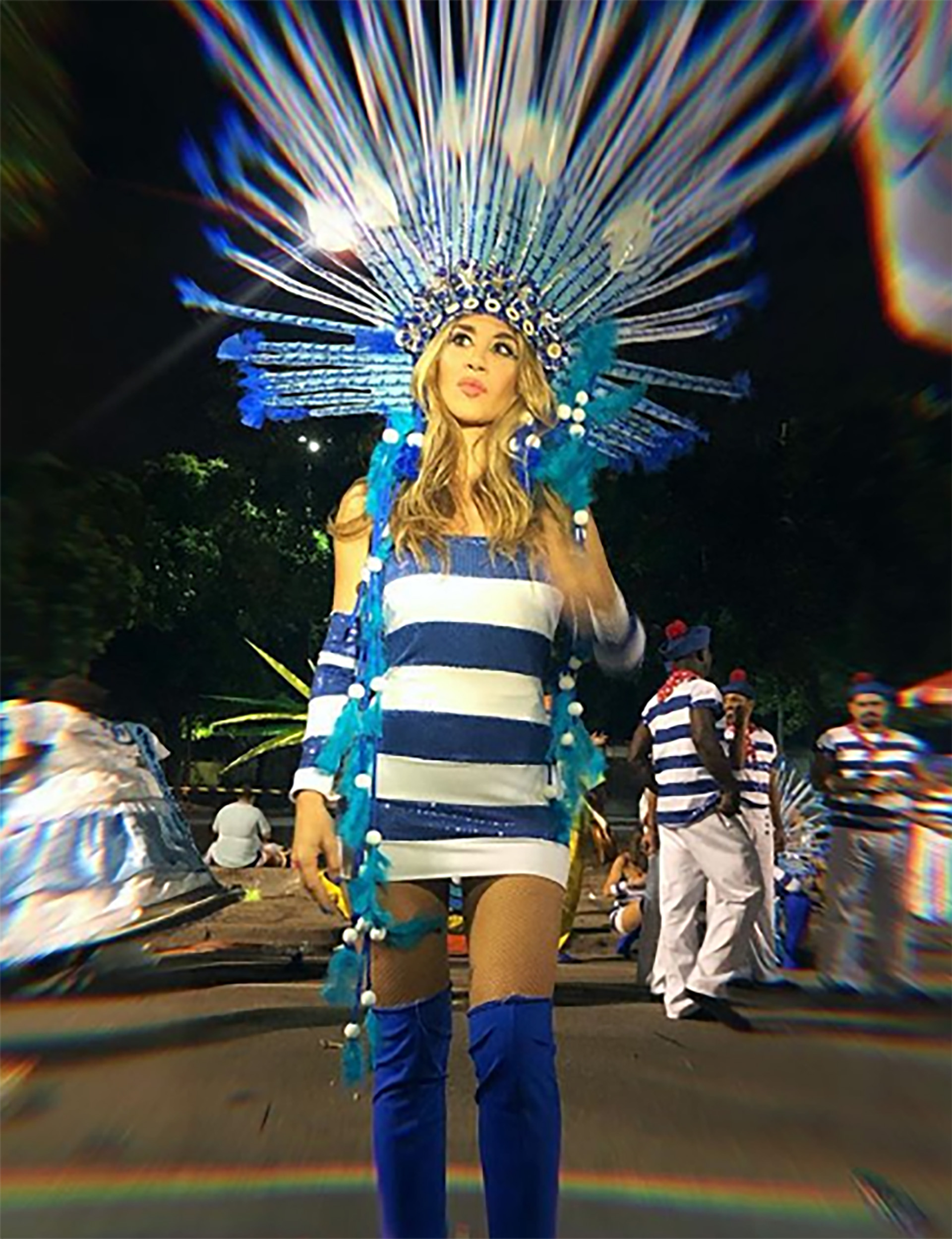 Jimena Barón fue convocada por Jean Paul Gaultier para que desfile con sus diseños en el carnaval de Río de Janeiro (Foto: Instagram)