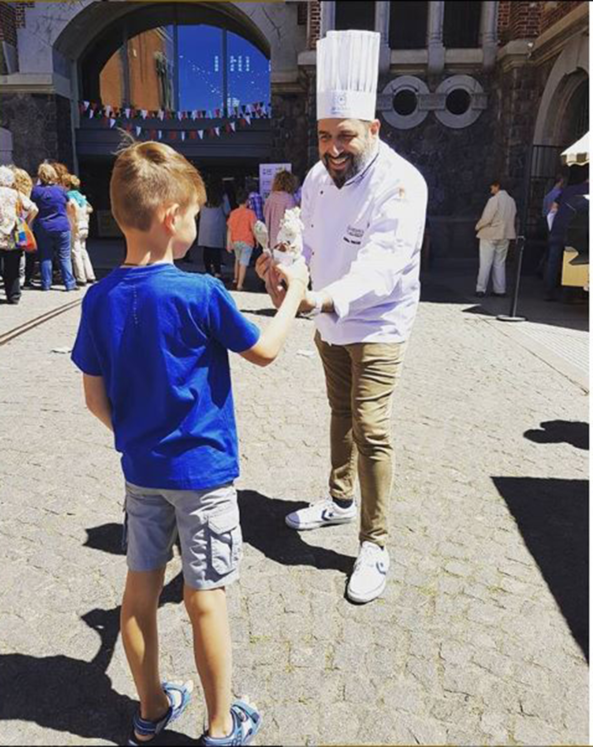 Maximiliano Maccarrone participó de la semana de la comida italiana en Buenos Aires con su heladería