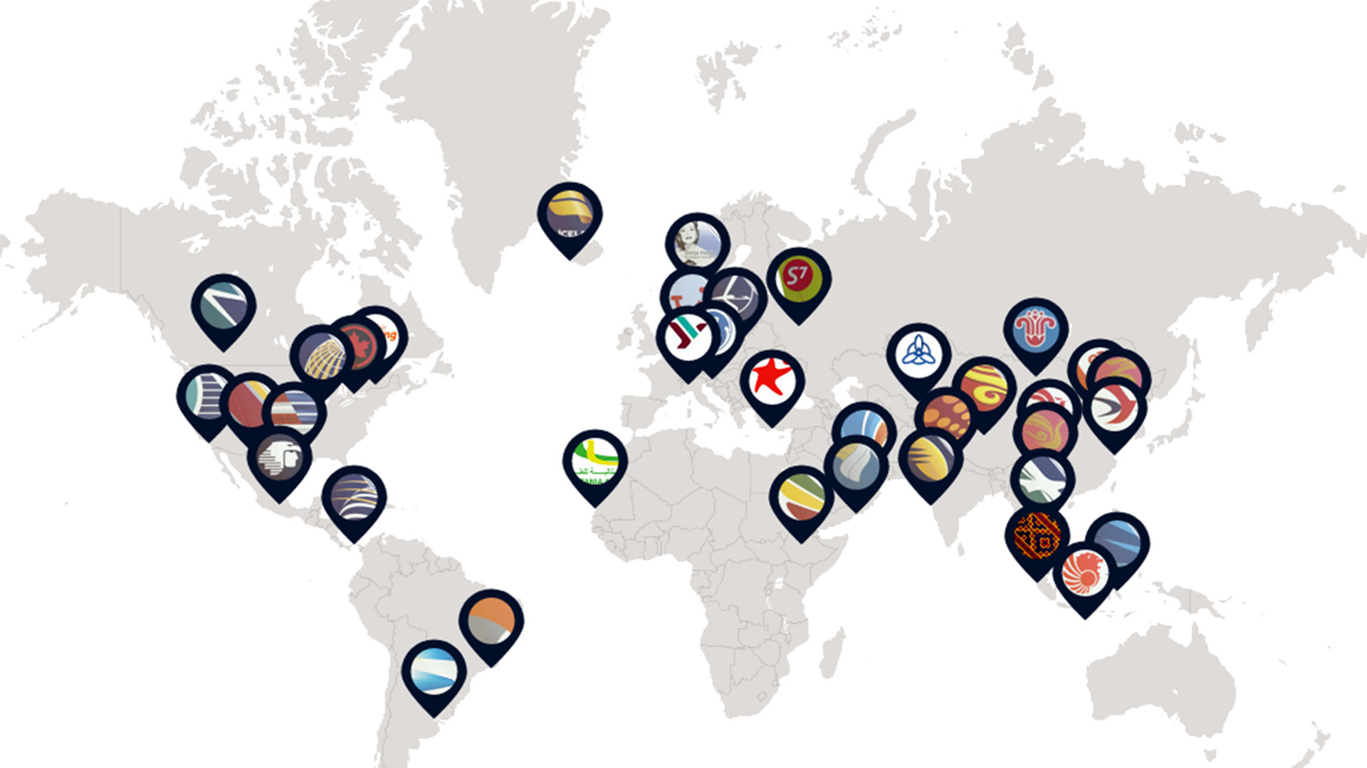 El mapa global con las líneas aéreas usuarias del Boeing 737 MAX, en sus versiones 7, 8 y 9, y que ya han recibido los aviones (Boeing)
