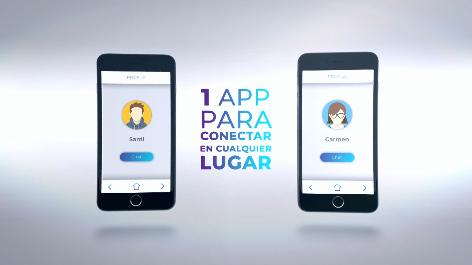 La app recoge y replica los datos que recopilan los sensores de los gadgets.