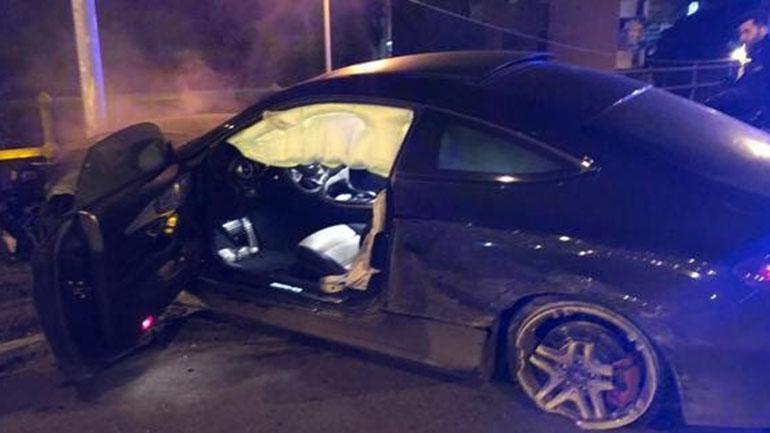 Así quedó el Mercedes C63 Amg negro de Gregoire Defrel