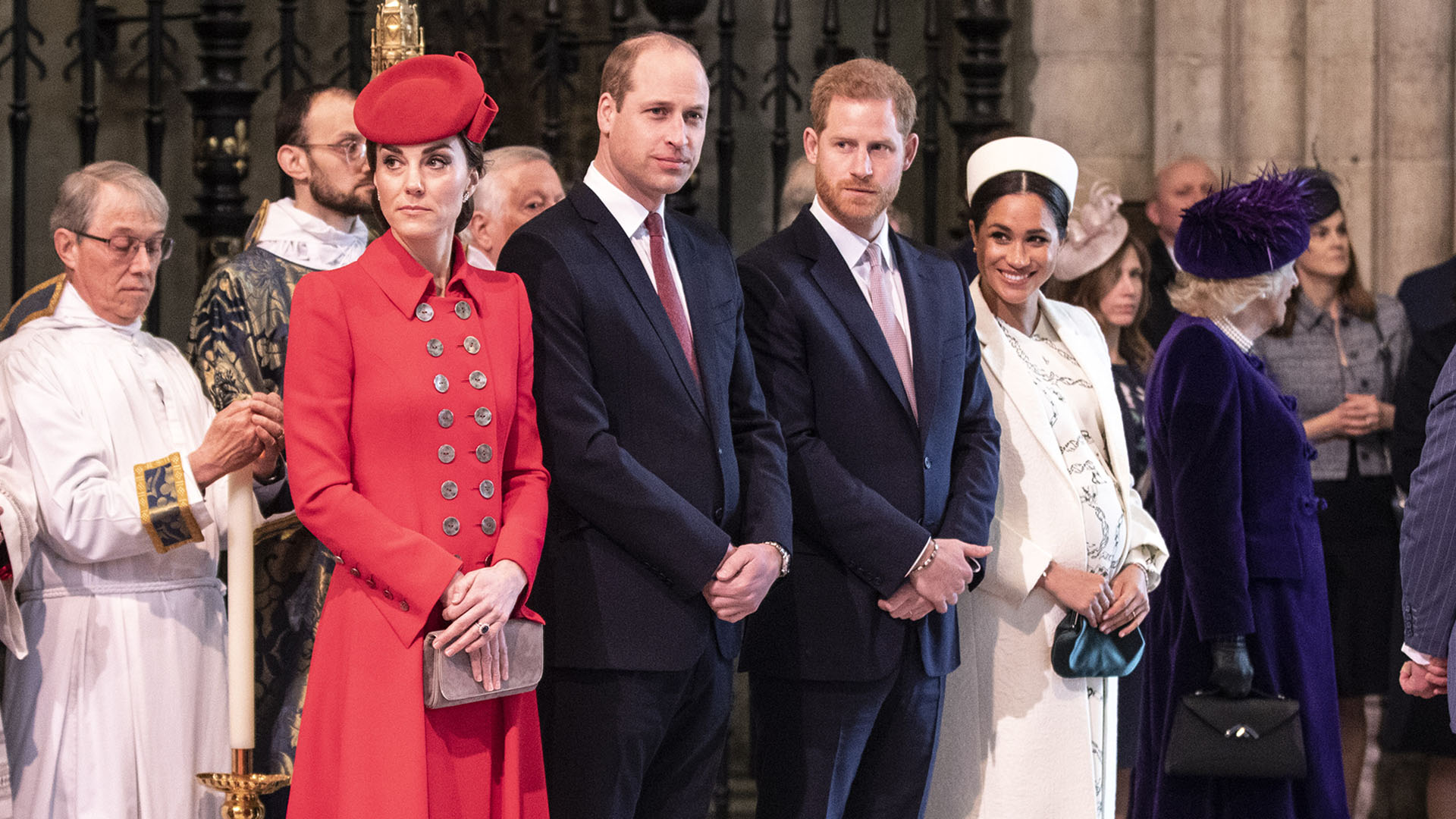 Los Duques de Cambrigde y Sussex junto a la familia real británica festejaron el Día del Commonwealth en la Abadía de Westminister de Londres
