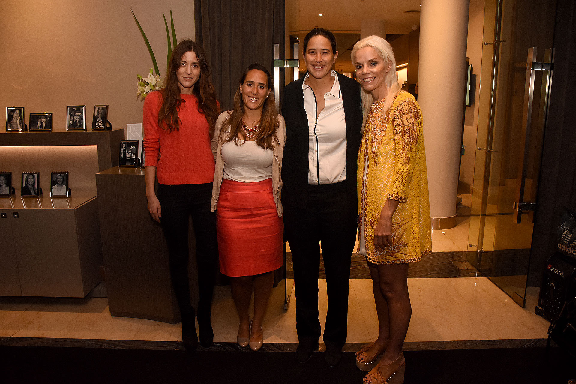 Manuela Rattazzi -hermana de Alexia-; Teresita Ormaechea -responsable de relaciones institucionales de PANAACEA; Alexia Rattazzi y Agustina Rossi