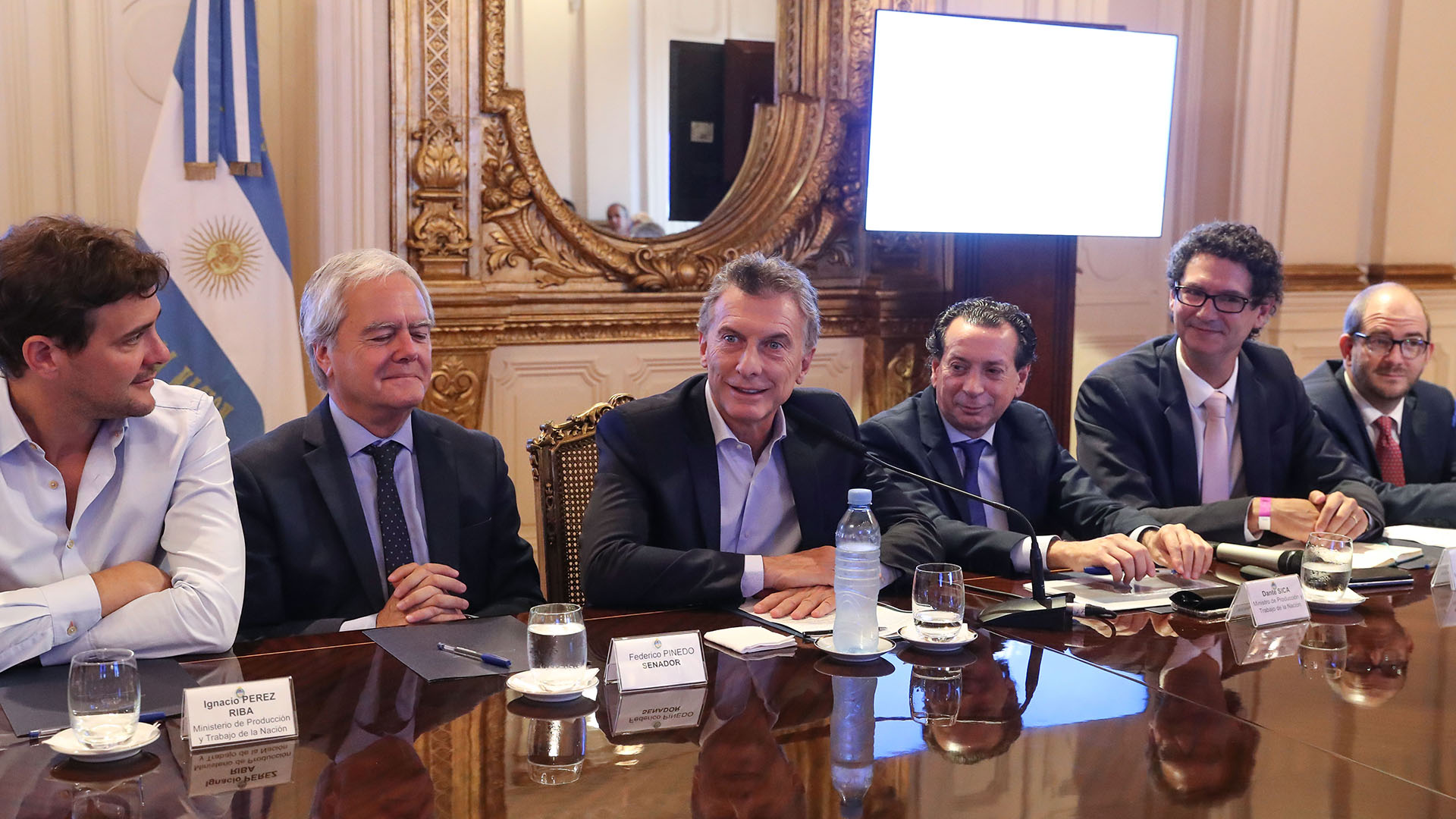 Macri se reunió hoy con empresarios de la economía del conocimiento (Fotos: Prensa Presidencia).
