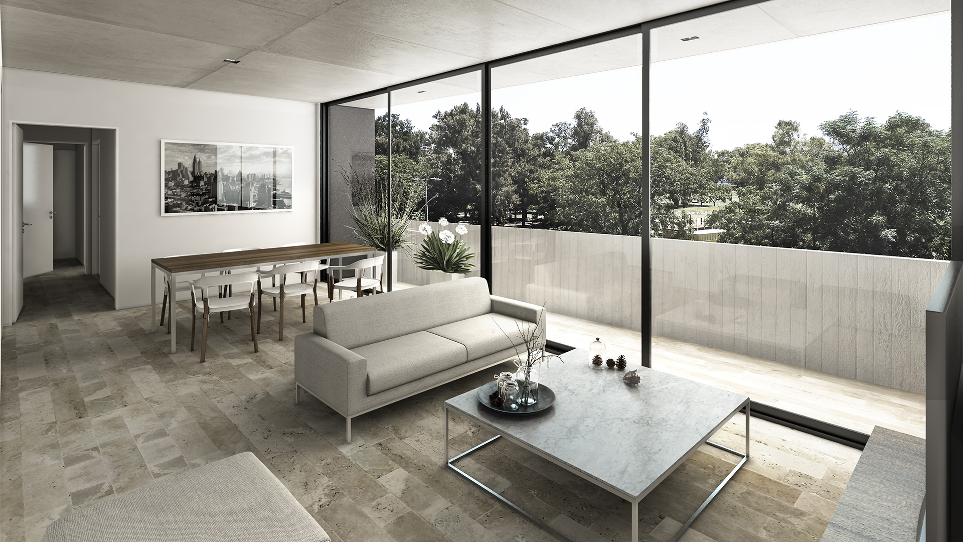 Los proyectos de CyC Arquitectura se caracterizan por la integración con el entorno, priorizando el vínculo entre el interior y el exterior.