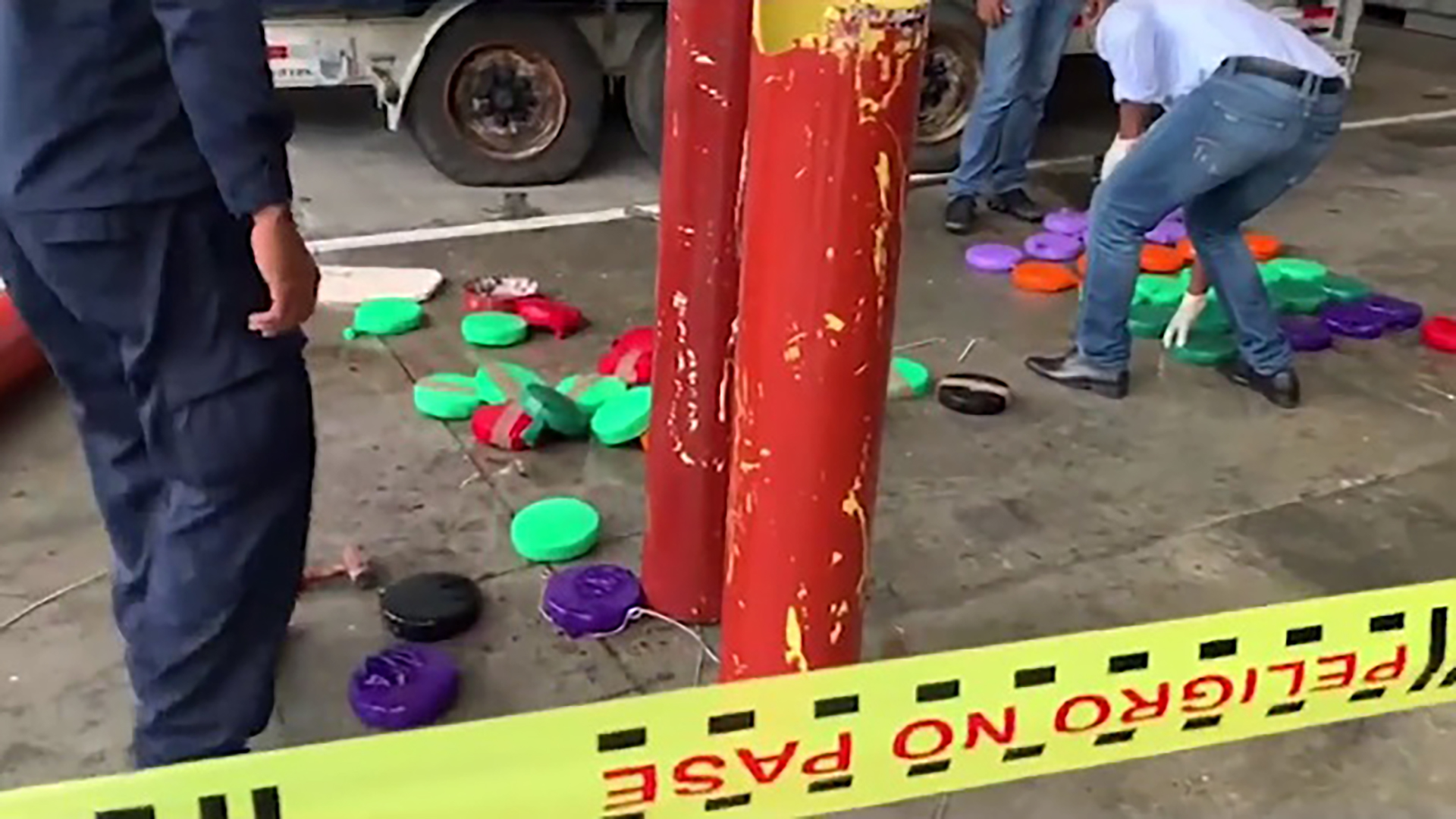 Contenían láminas cilíndricas hermetizadas con 103 kilogramos de cocaína.