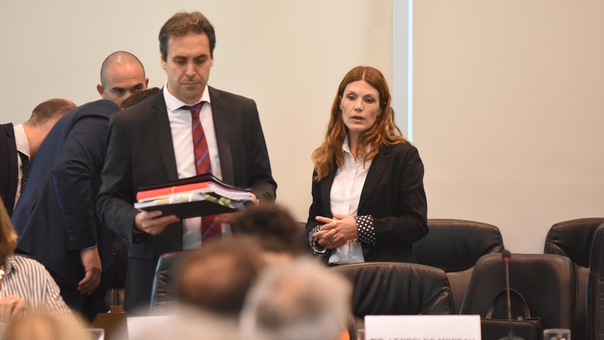 El magistrado, cuando expuso en el Senado (Foto: Joaquin Garcia Conde)
