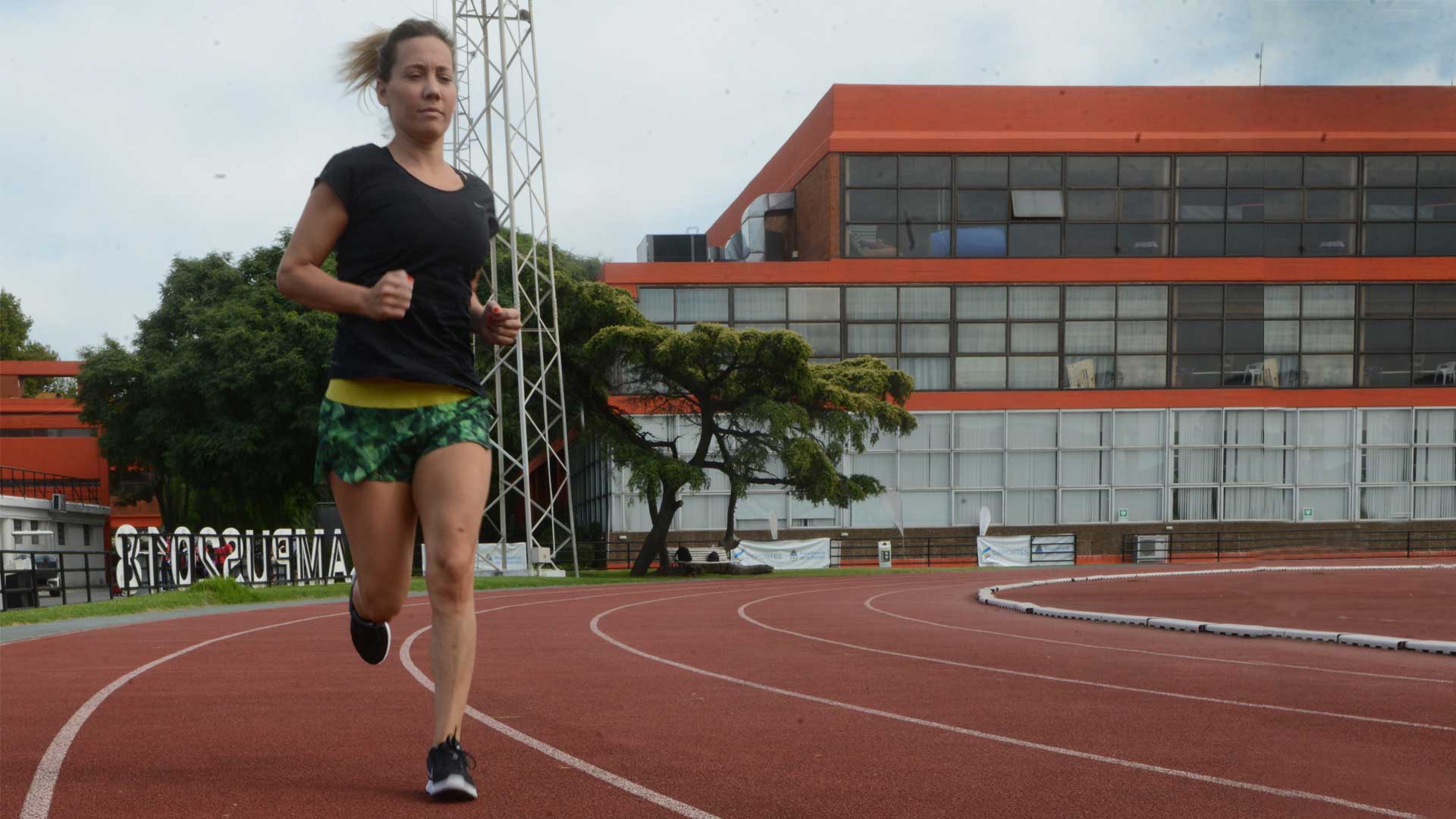 María José Vilella, durante un entrenamiento en el Cenard. Foto: Fernando Calzada/DEF.