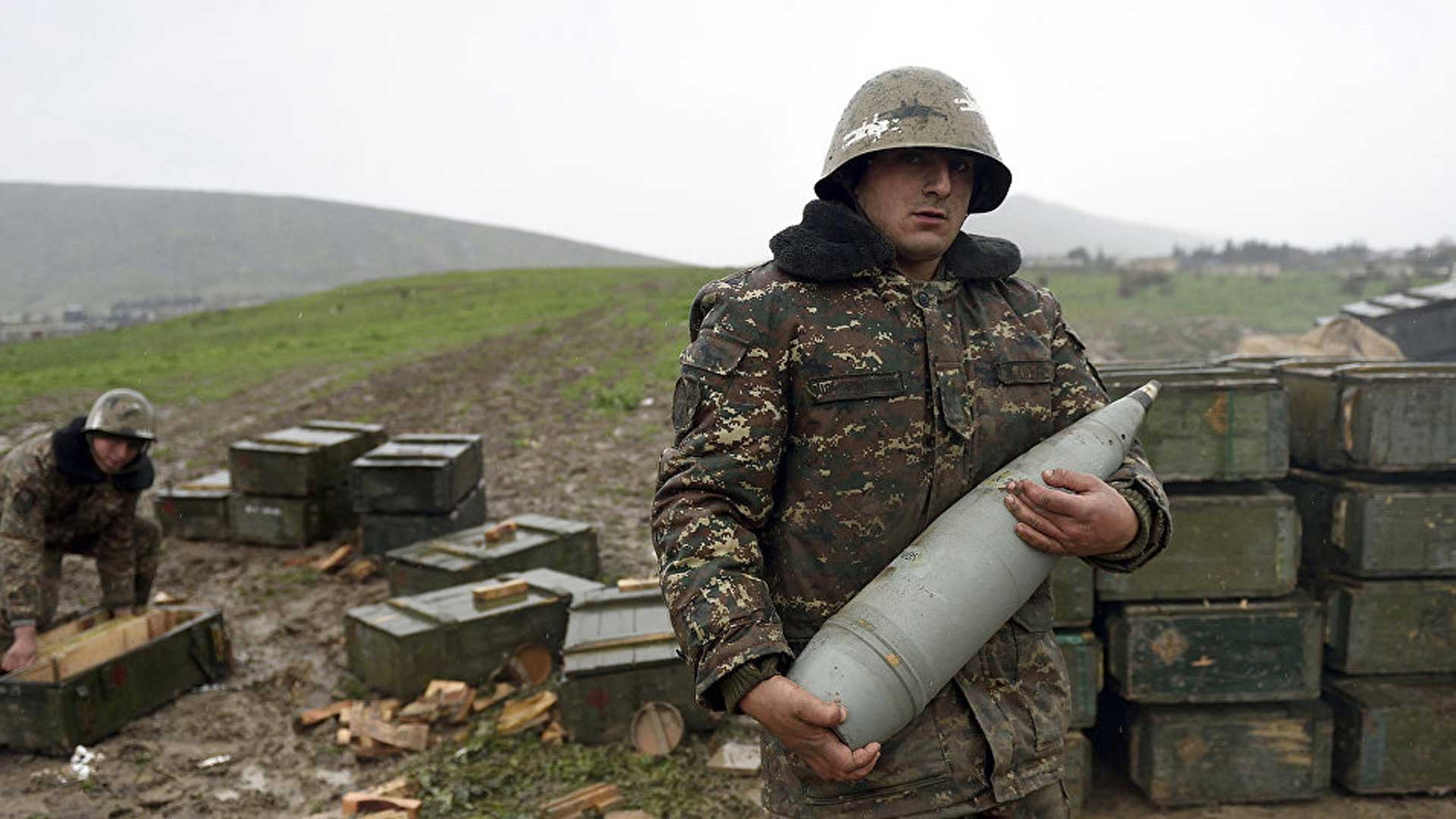 El conflicto en Karabaj, en el Cáucaso Sur. Foto: AFP.