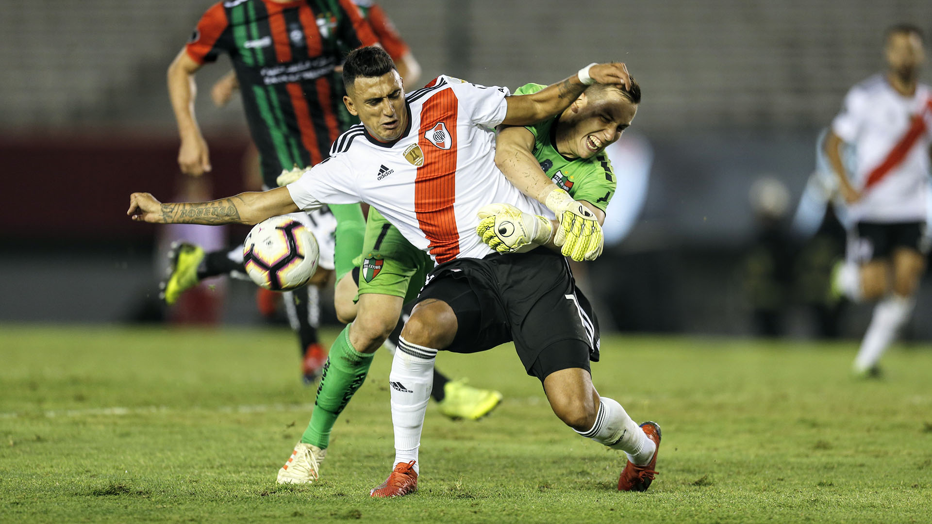 River todavía no ganó en la Copa Libertadores: el último antecedente es el empate frente a Palestino en el Monumental (Nicolás Aboaf)