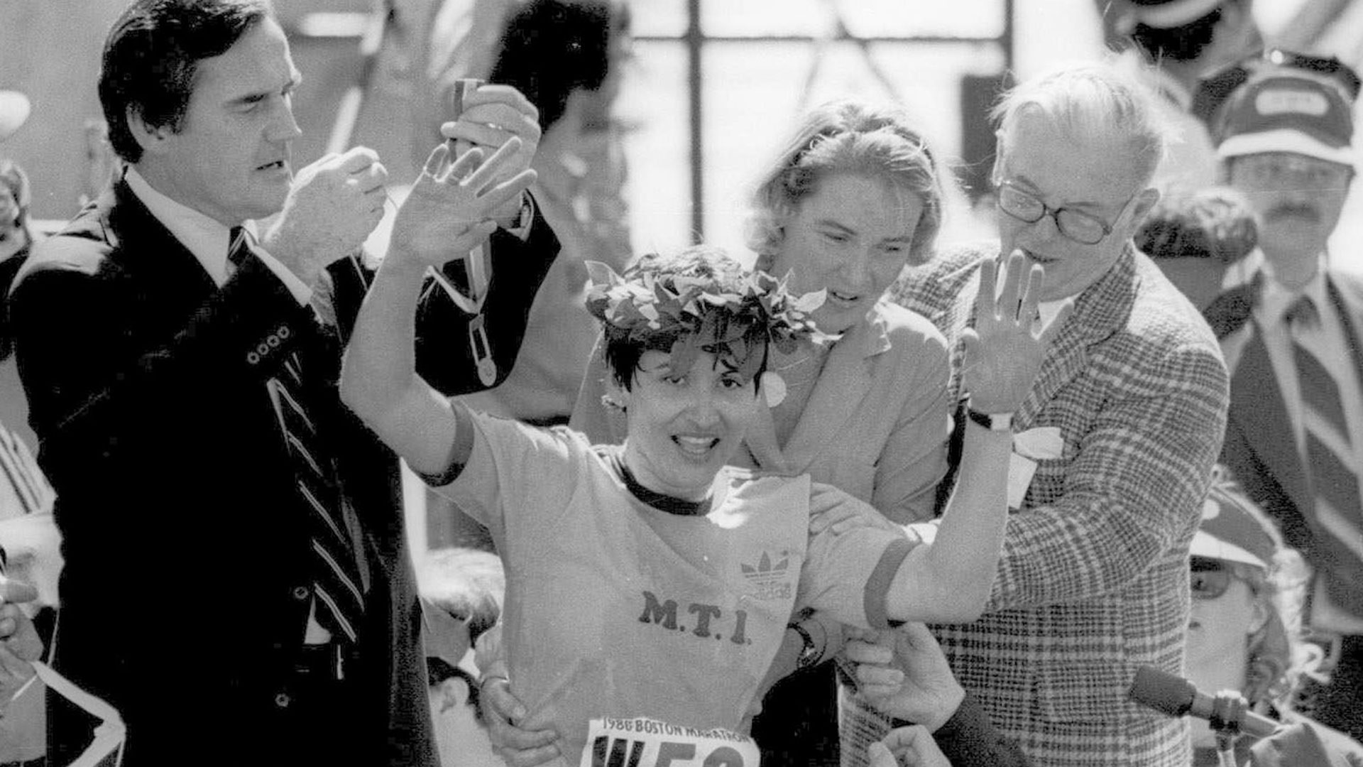 Rosie Ruiz en la maratón de Boston de 1980 (AP)
