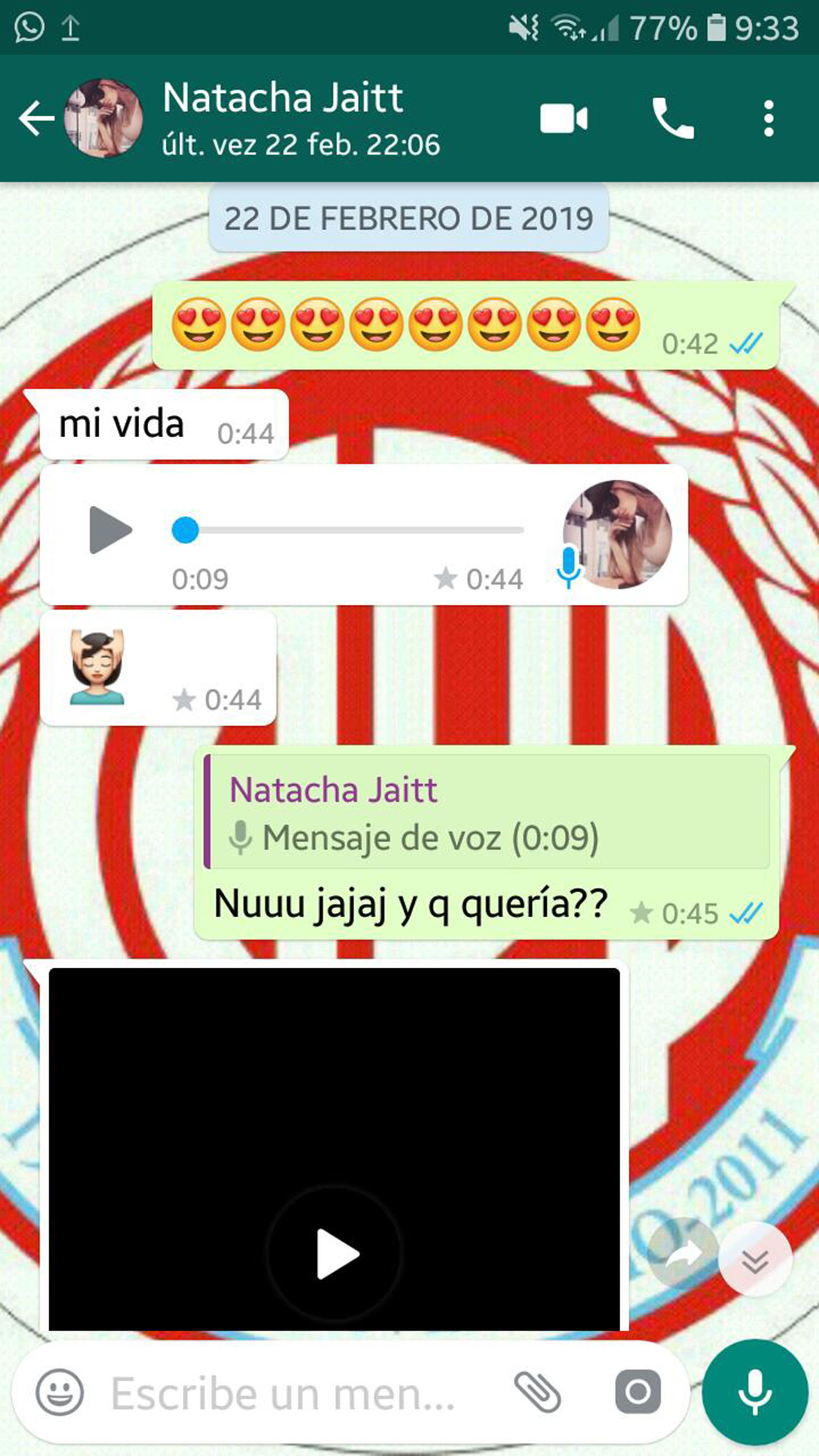La conversación de la modelo con su “amigovio” mendocino
