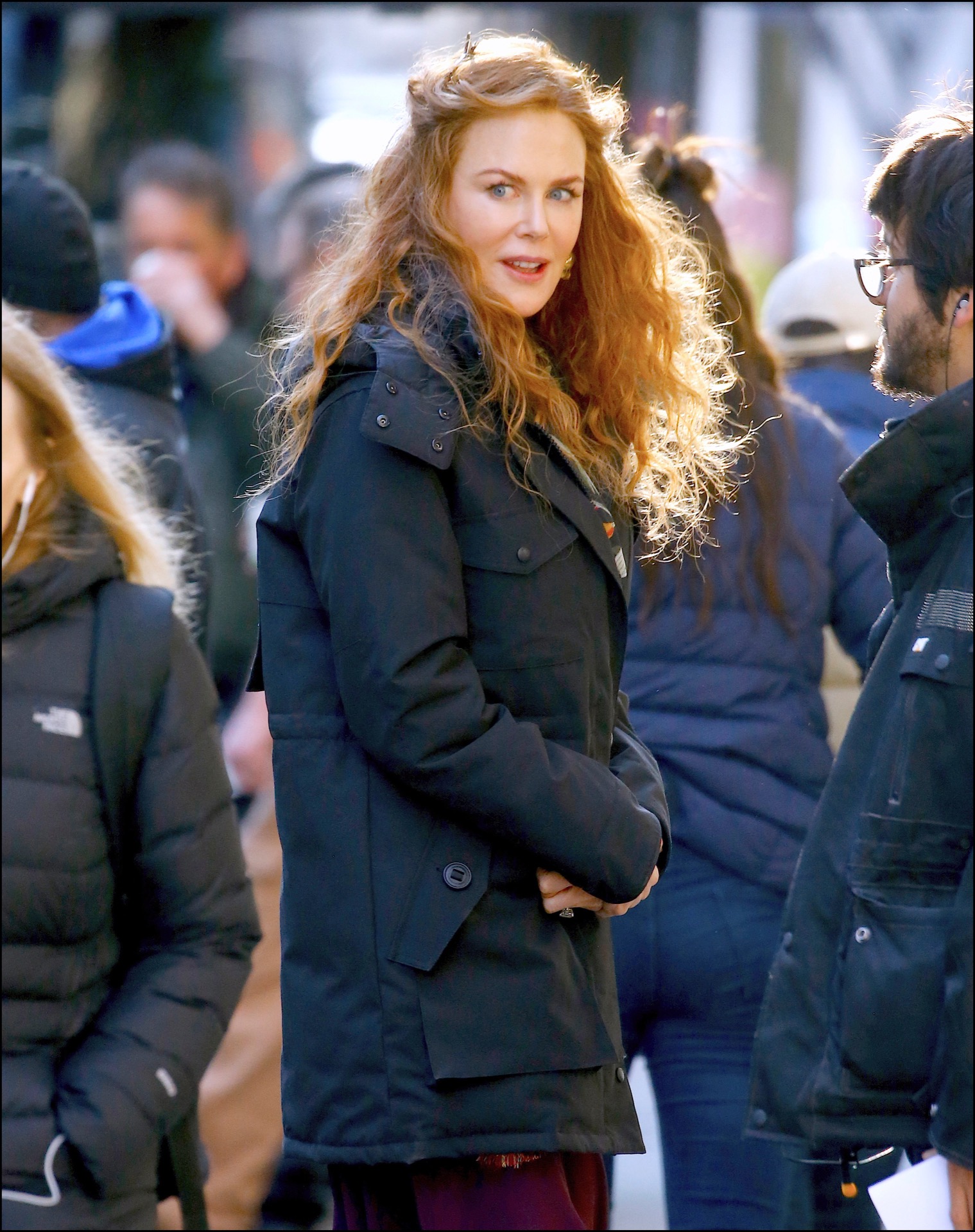 Nicole Kidman rodando The Udgoing, la serie de HBO que coprotagoniza con Hugh Grant.