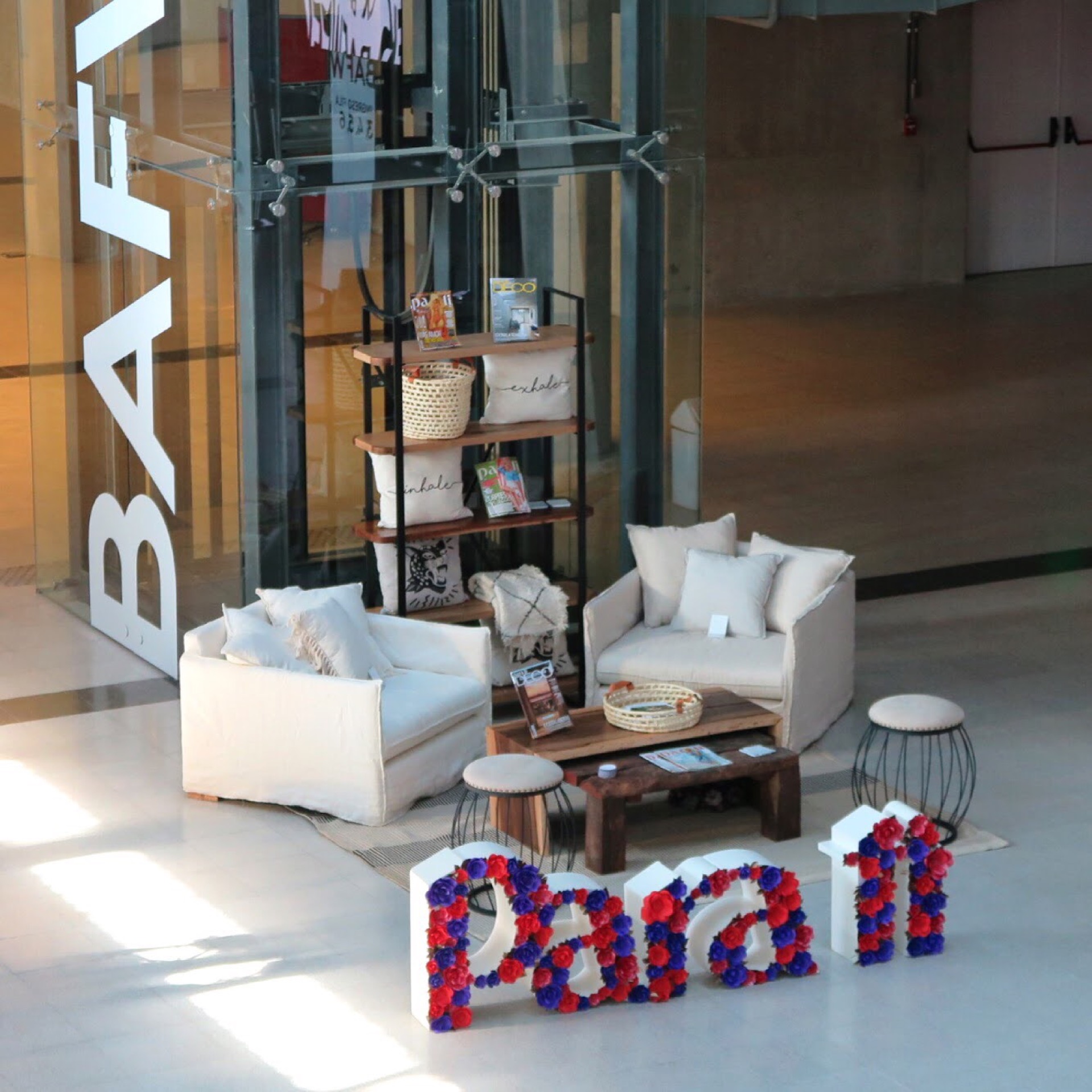 El living de Para Ti en BAFWeek 2019.