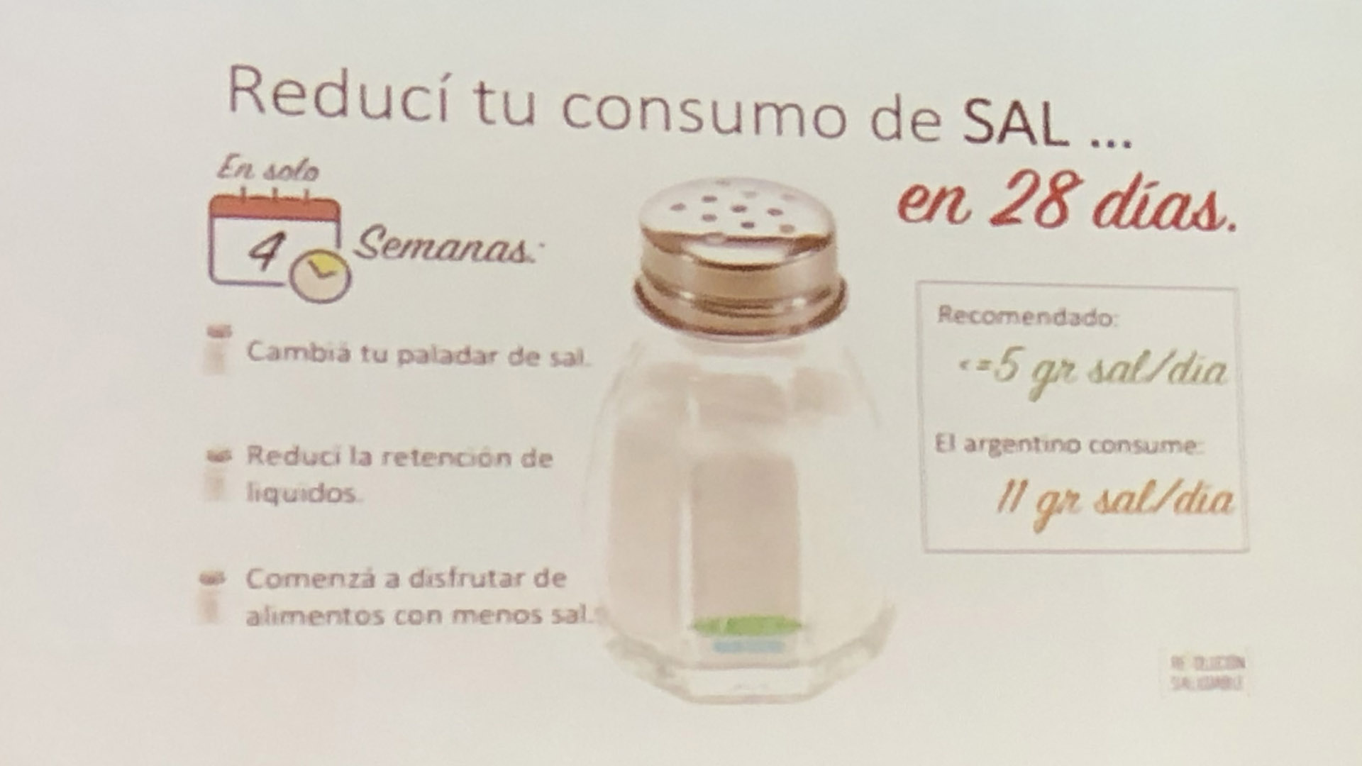 Cuadro de consumo de sal