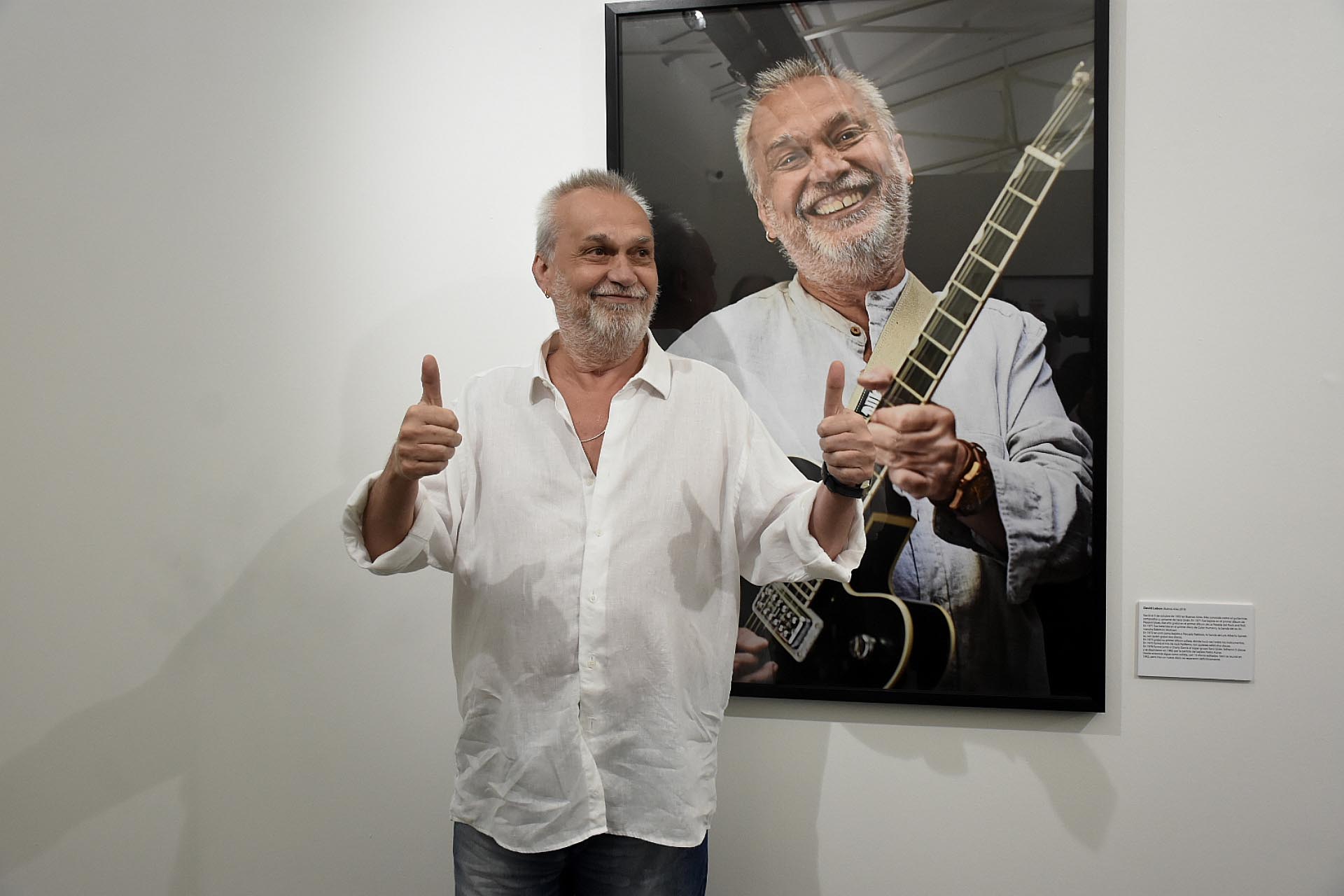 David Lebon, uno de los músicos fotografiados por la artista