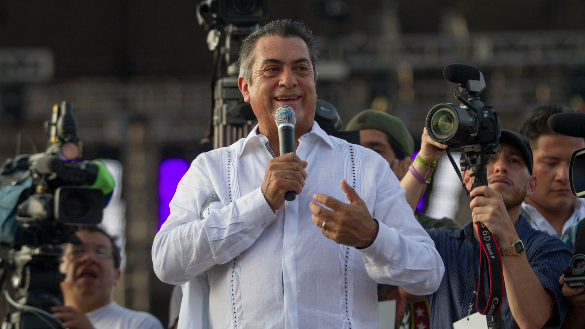 Jaime Rodríguez mejor conocido con “El Bronco” aseguró que habla con Dios por WhatsApp (Foto: Cuartoscuro)
