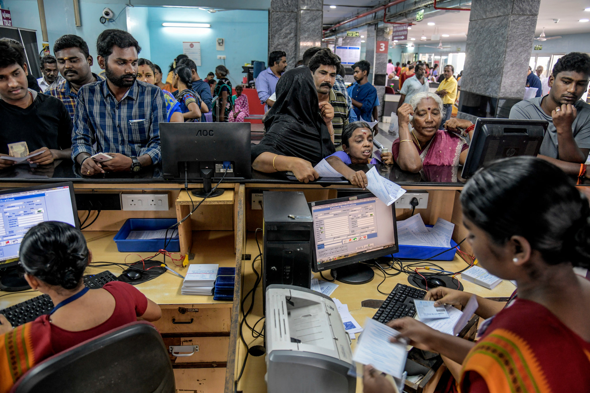 Con el sistema de Google, podrán “llegar a más personas”, dijo el director médico de Aravind. “Actualmente, hay un cuello de botella cuando se trata simplemente de evaluar a los pacientes”. (Atul Loke para The New York Times)