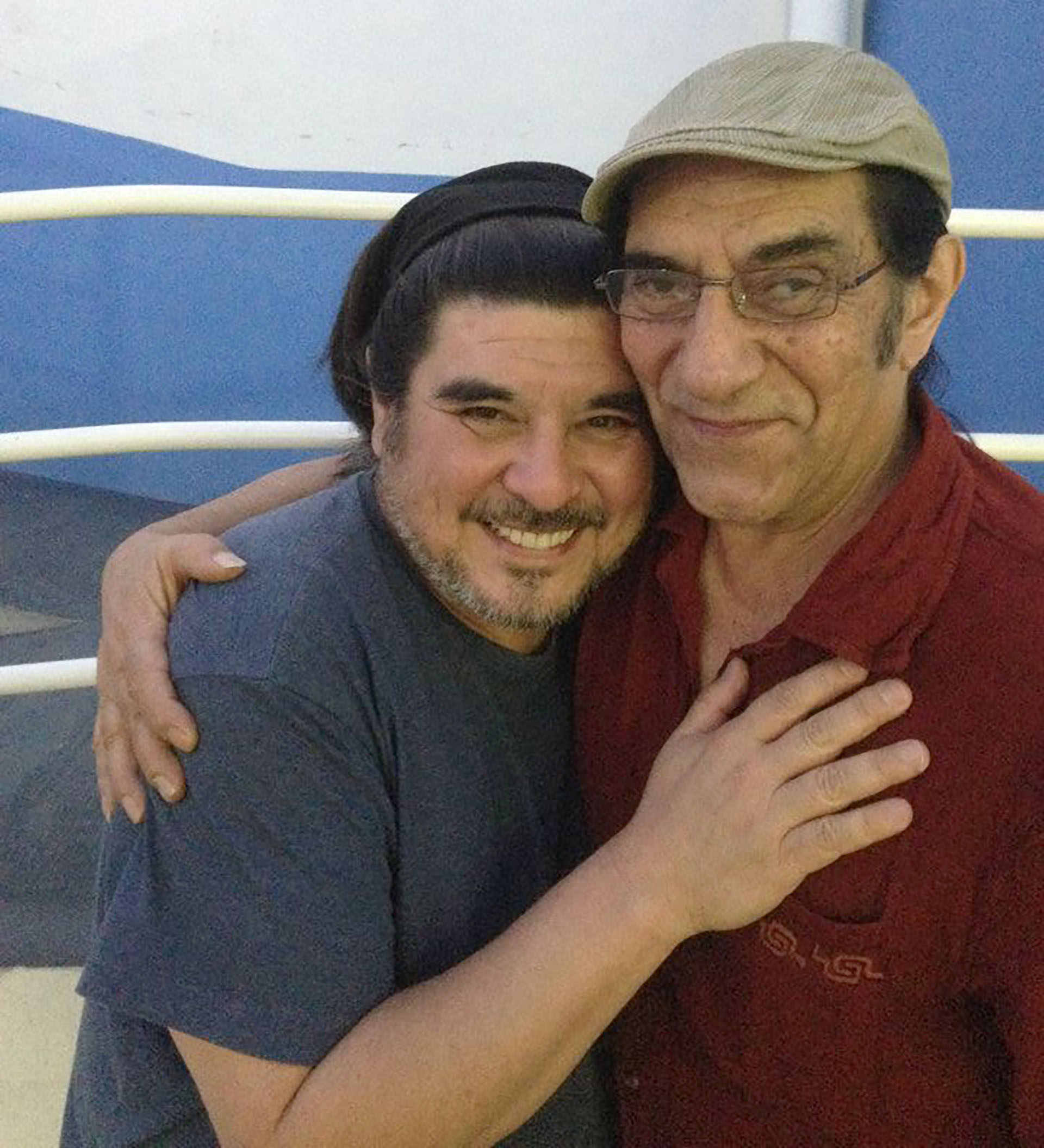 Fabián con Horacio Fontova (Facebook)