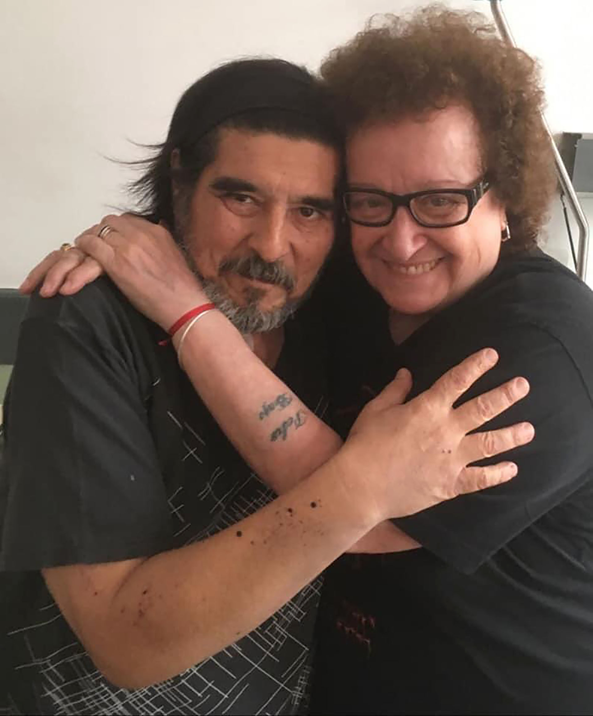Fabián Matus con Marián Farías Gómez