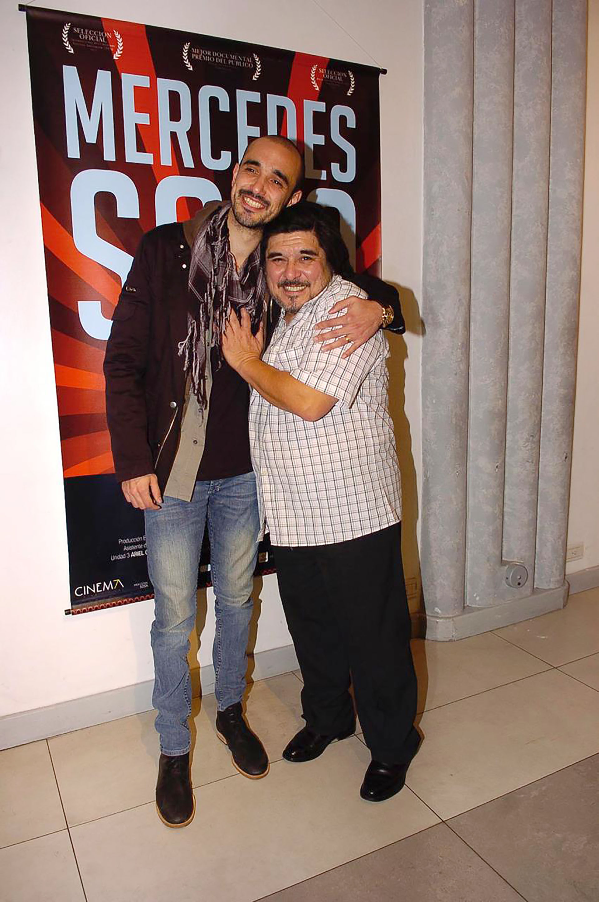Fabián con Abel Pintos (Verónica Guerman / Teleshow)