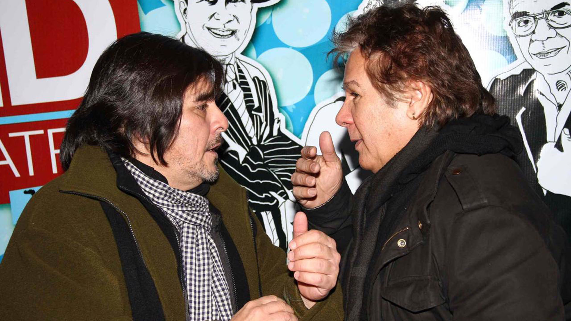 Fabián con Víctor Heredia (Verónica Guerman / Teleshow)
