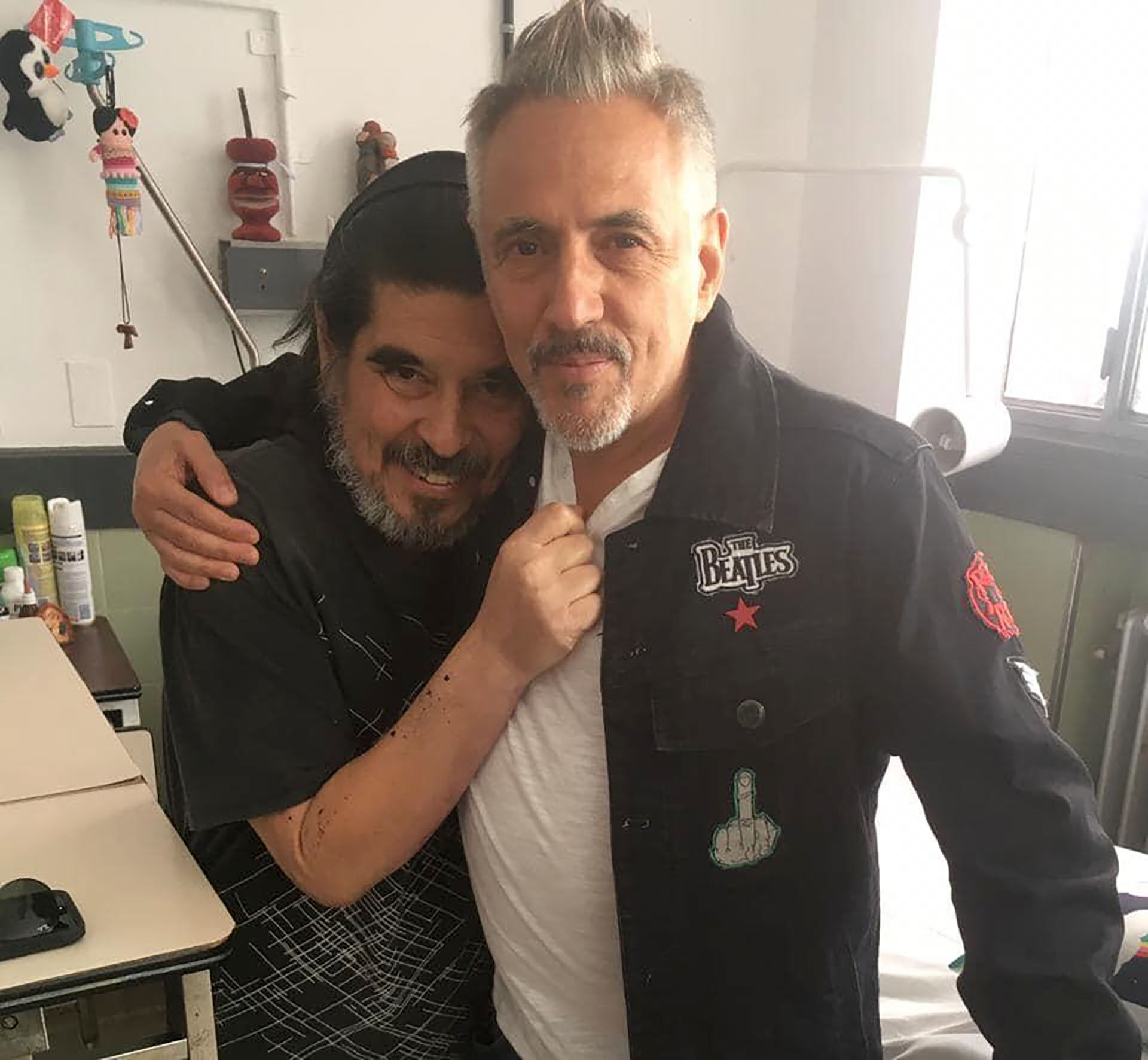 Fabián con Alejandro Lerner