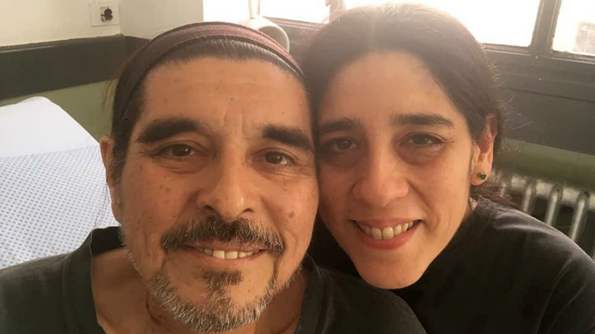 Con su hija Araceli