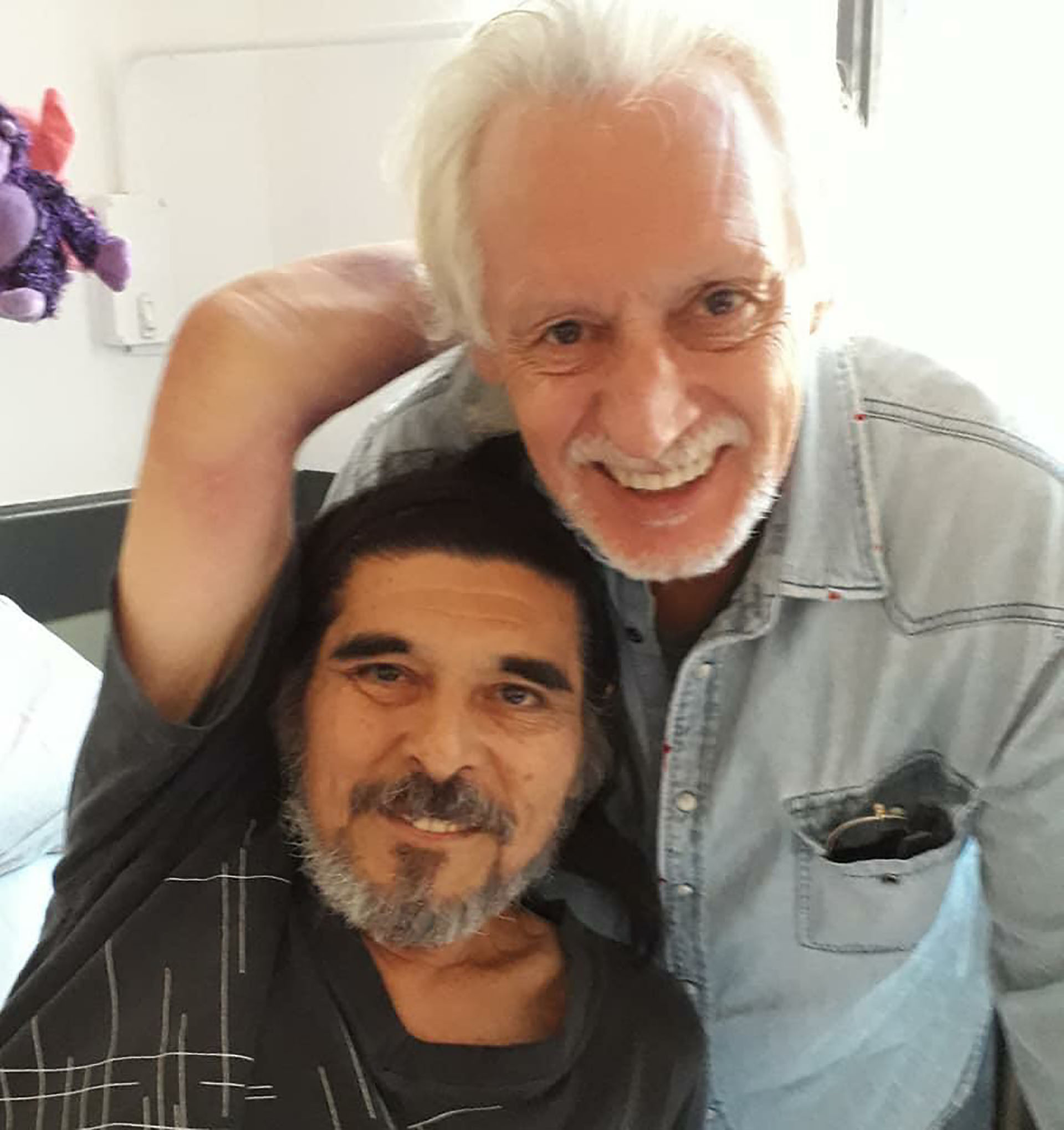 El productor con Nito Mestre