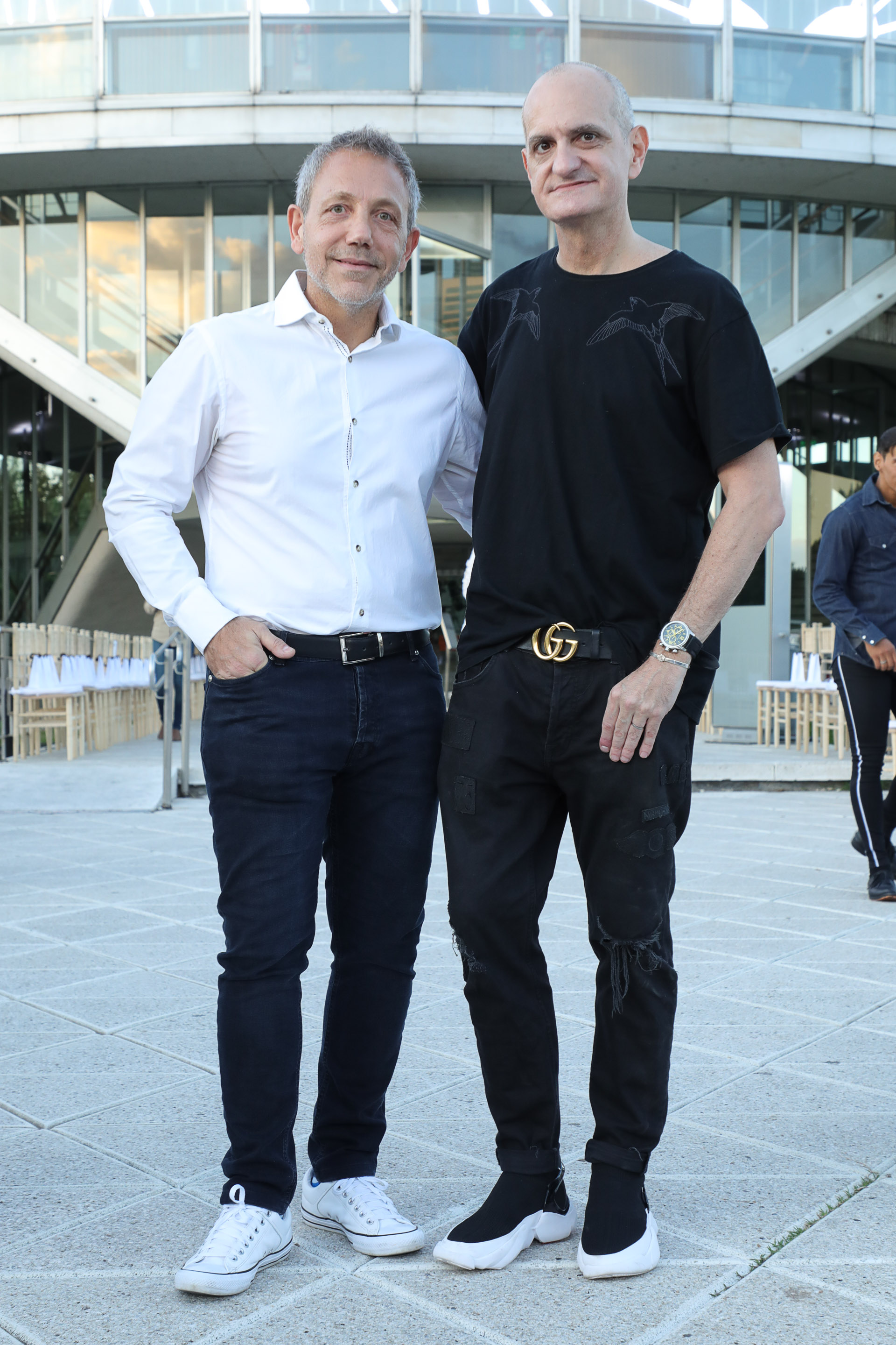 Guillermo Azar, productor de Designers BA y Laurencio Adot