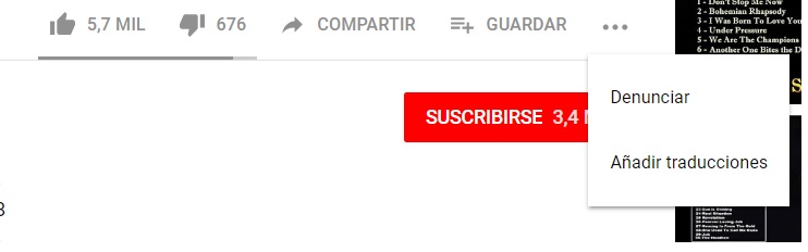 Para reportar contenido inapropiado en YouTube hay que presionar en los tres puntos al pie del clip y elegir la opción “denunciar”.