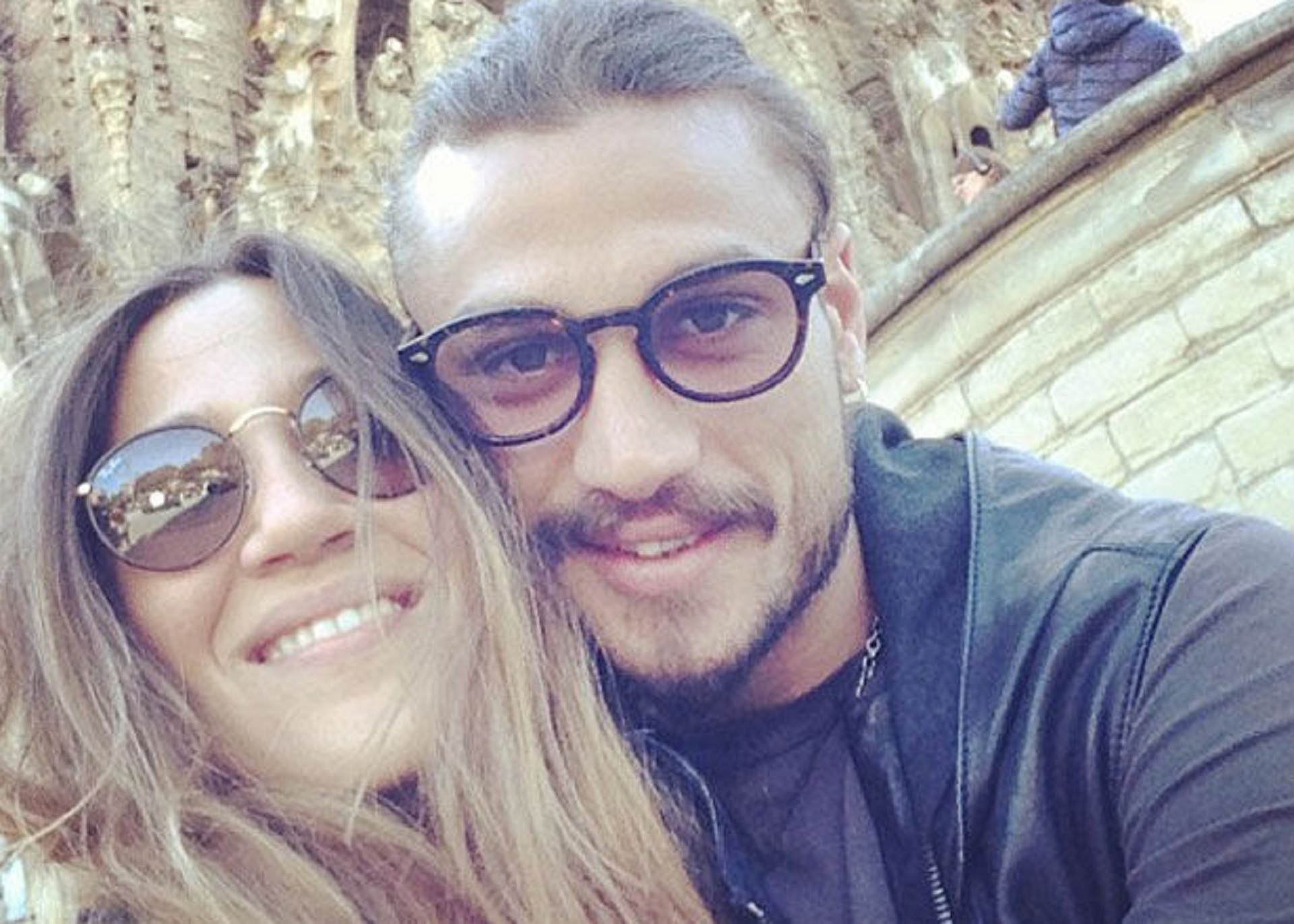 La actriz y el entonces futbolista vivieron juntos en Italia durante dos años
