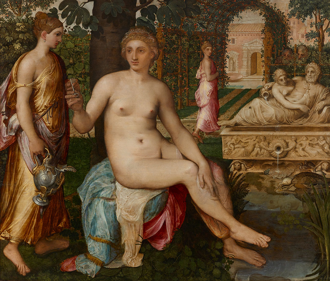 Pintura recientemente descubierta de Frans Floris de Vriendt, 1519-1570, más famoso en su tiempo que Brueghel el viejo. Cuesta alrededor de 700 mil euros. Está en el stand de Carlo Orsi