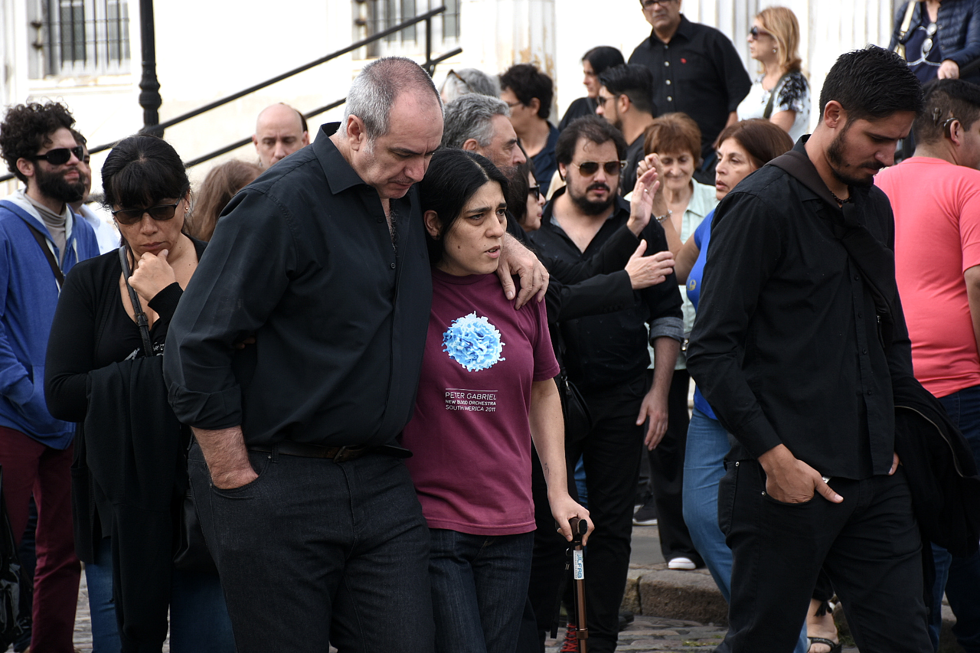 Murió Fabián Matus, el único hijo de Mercedes Sosa. Sus familiares lo despidieron en el cementerio de Chacarita el pasado sábado. (Foto: Nicolás Stulberg)