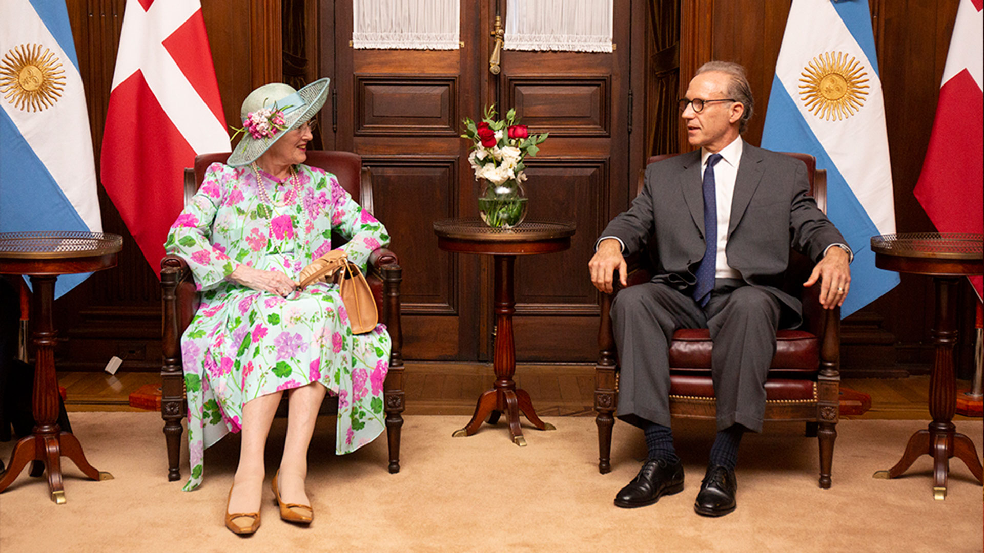 En la Corte Suprema de la Nación junto al presidente del tribunal Carlos Rosenkrantz