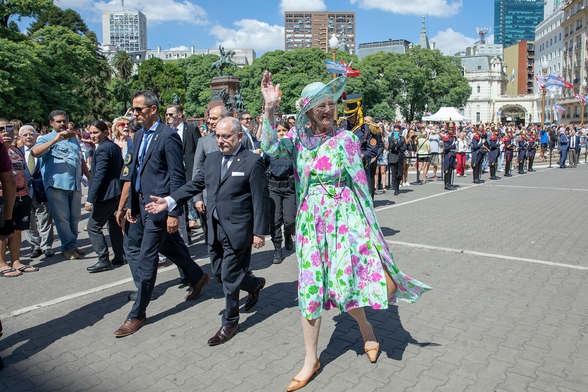 Después de 55 años, la reina de Dinamarca Margarita II regresó a la Argentina en el marco de una visita de Estado de tres días