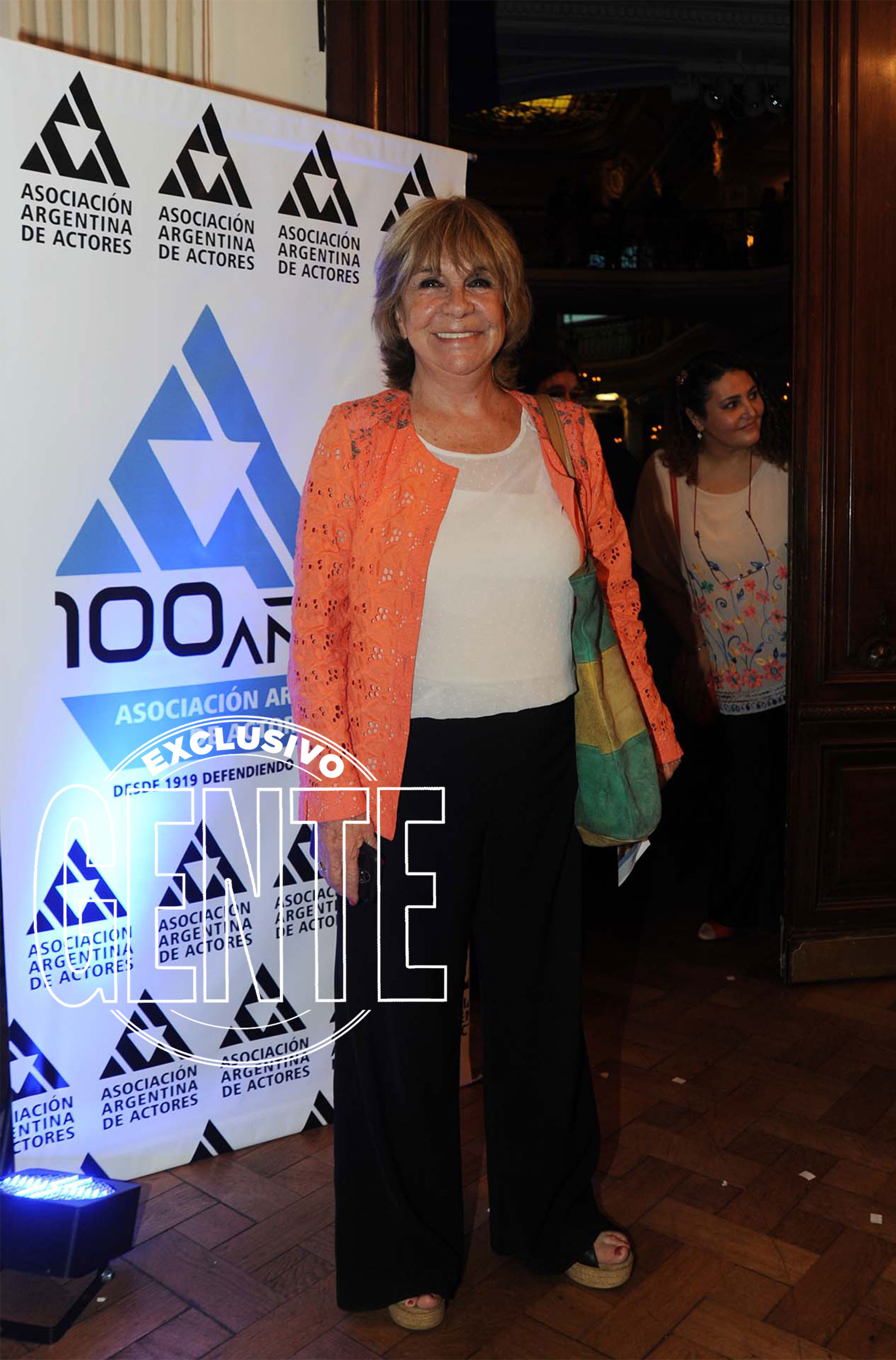 Virginia Lago, en la celebración de los actores en el Palacio San Miguel. Foto: Enrique García Medina/GENTE