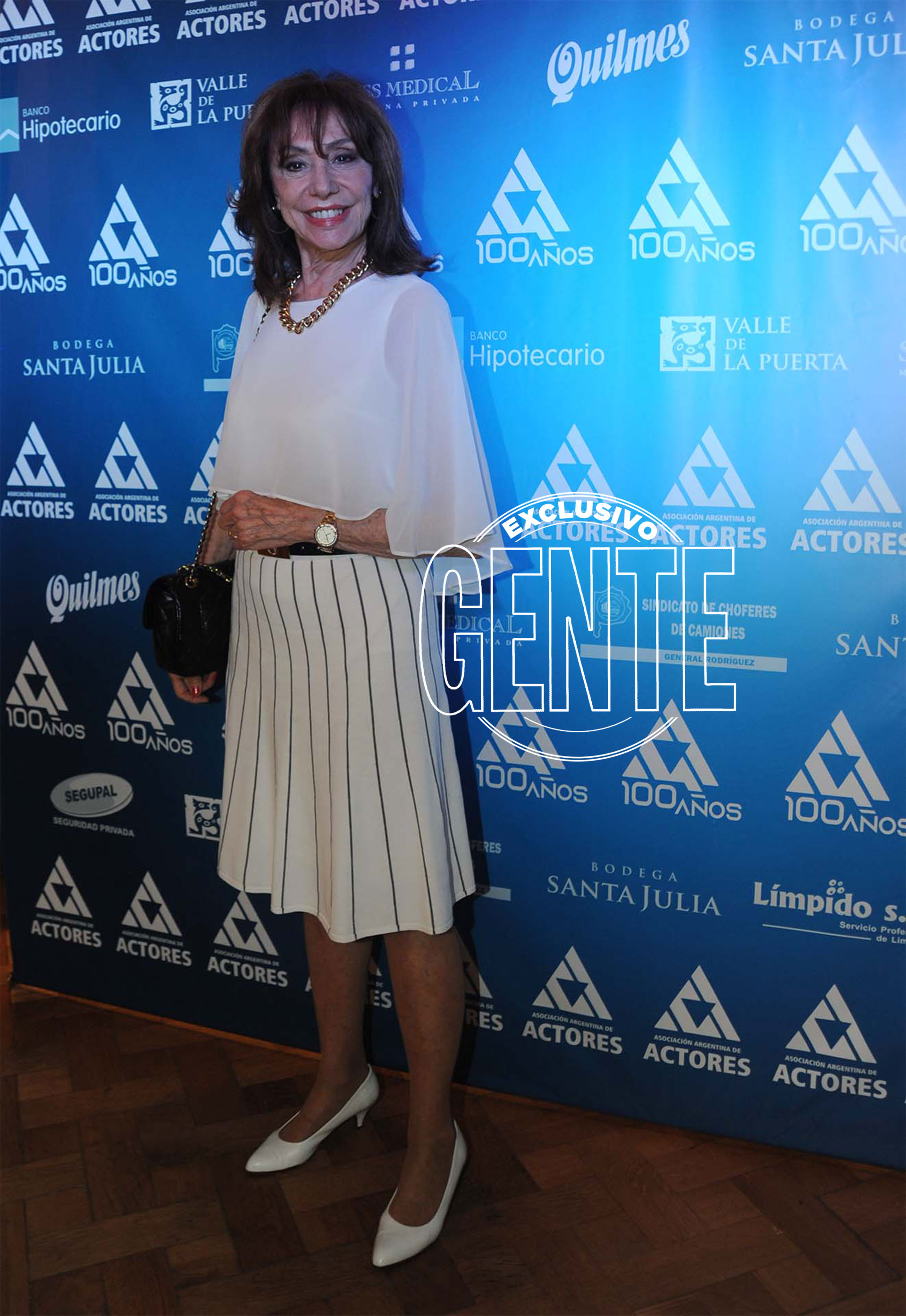 Martha Bianchi, otra de las grandes figuras que estuvieron en el festejo. Foto: Enrique García Medina/GENTE