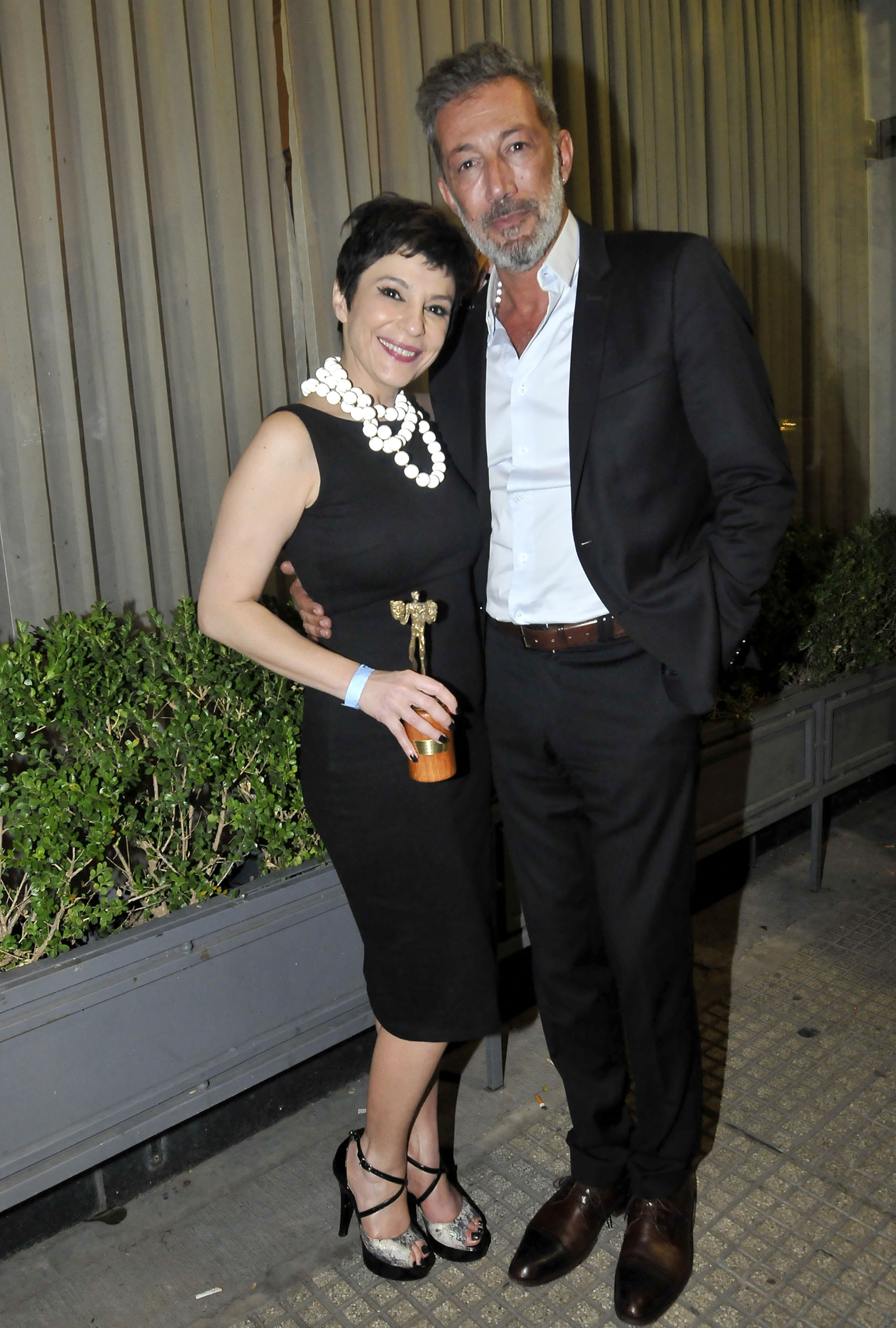 Carolina Papaleo y su pareja, Miguel Cuberos (Créditos: Verónica Guerman / Teleshow)