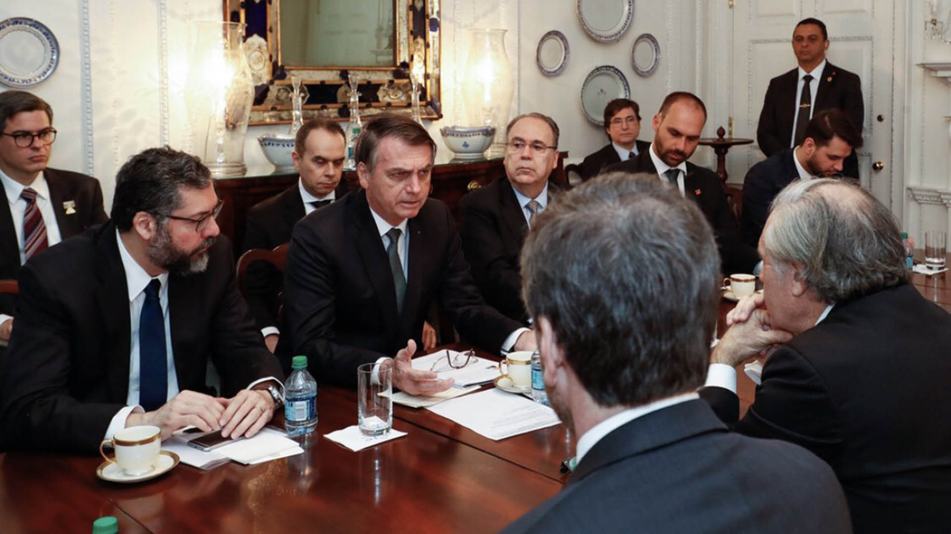 Jair Bolsonaro se reunió con Luis Almagro (Twitter: @BolsonaroSP)