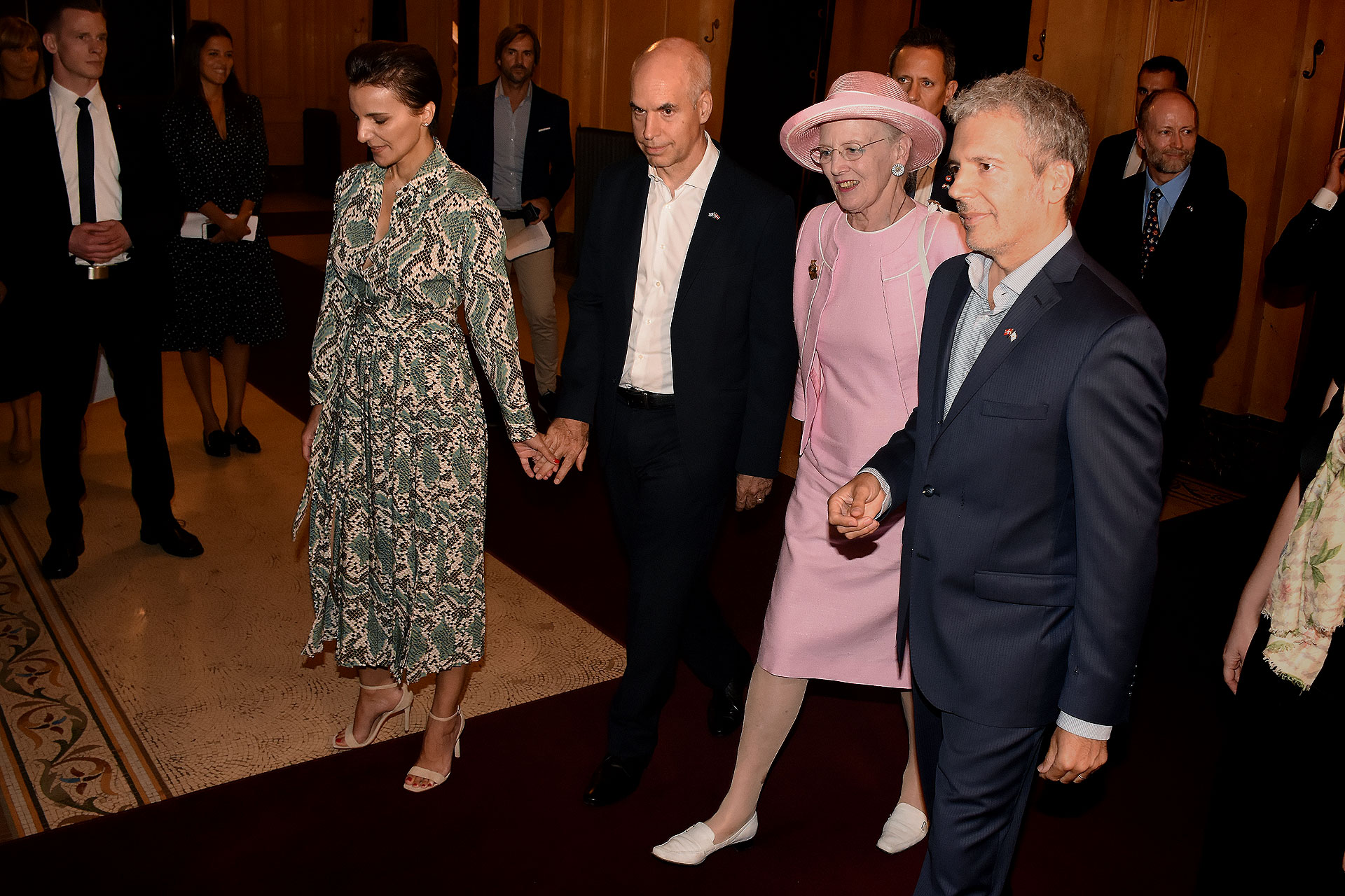 Allí oficiaron de anfitriones el jefe de Gobierno Horacio Rodriguez Larreta, su esposa Bárbara Diez y el director ejecutivo del Colón, Martín Boschet