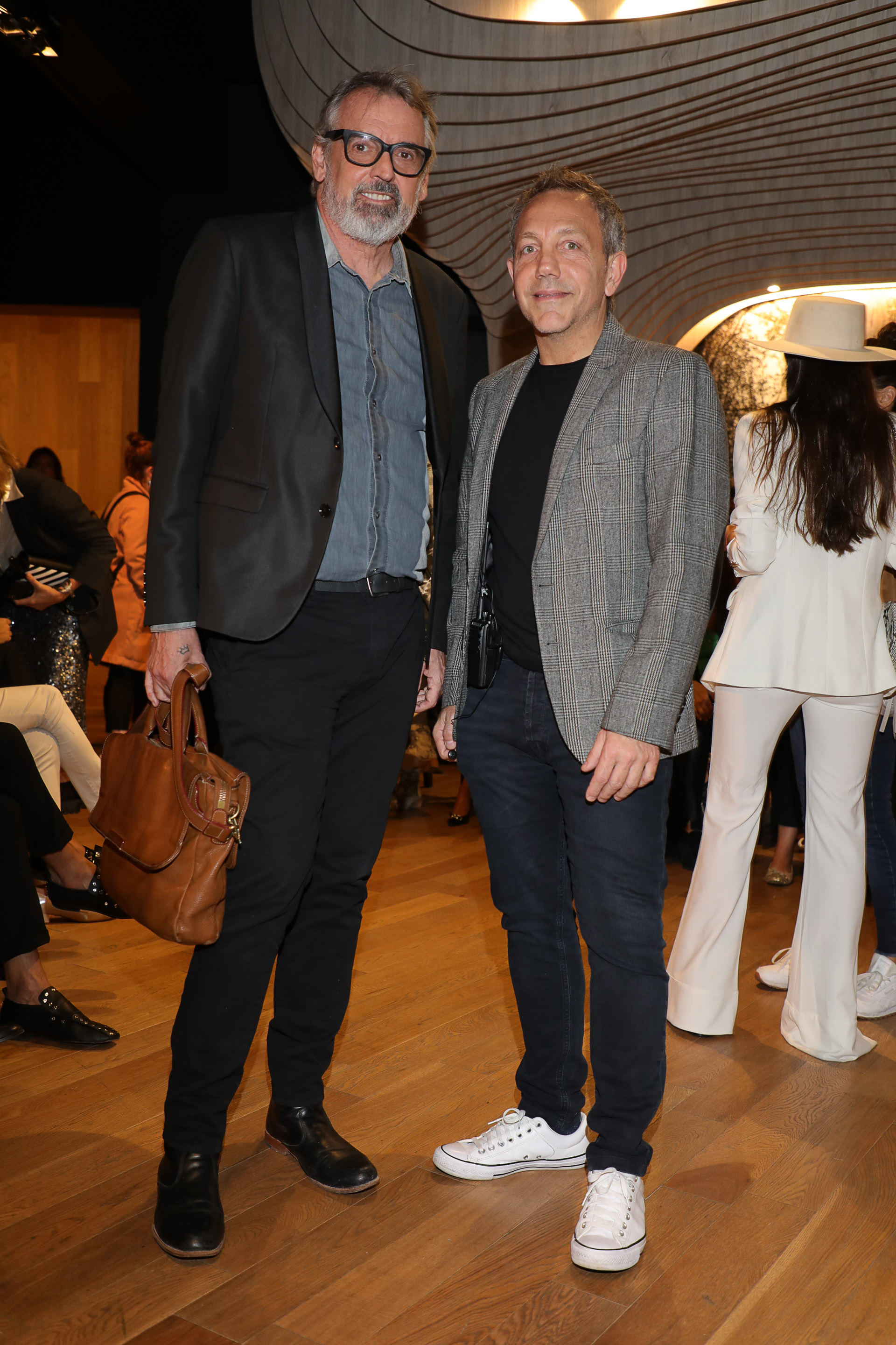 Benito Fernández y Guillermo Azar durante la presentación de Zitta, que concluyó la semana de la moda Designers BA