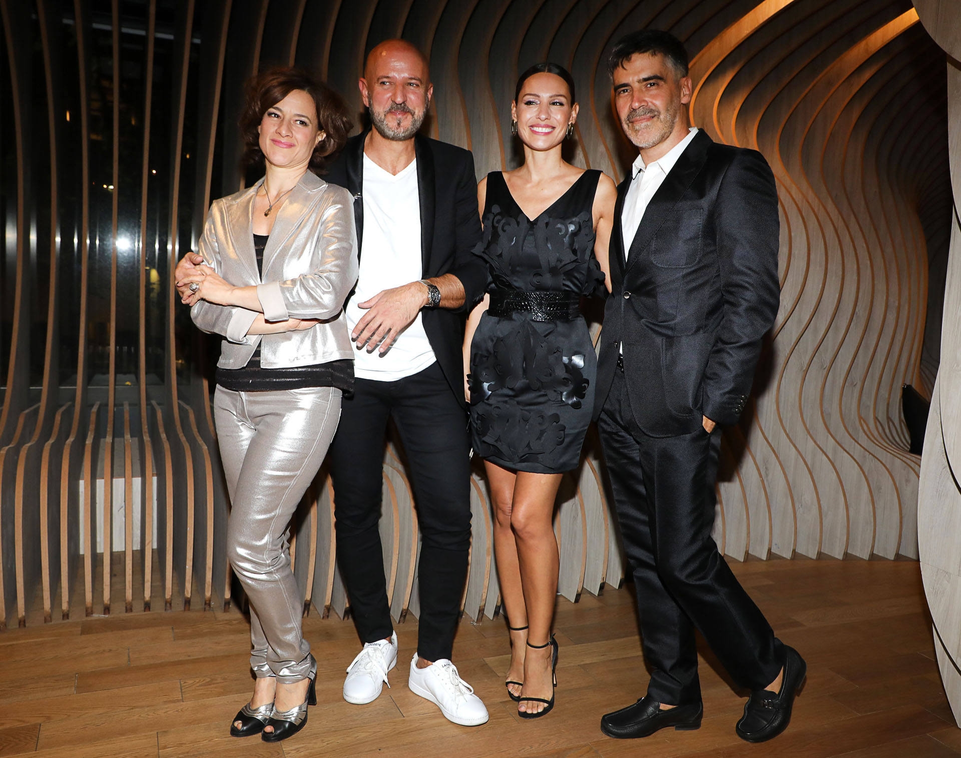 Fabian Zitta, junto a Pampita y Charly Fonseca